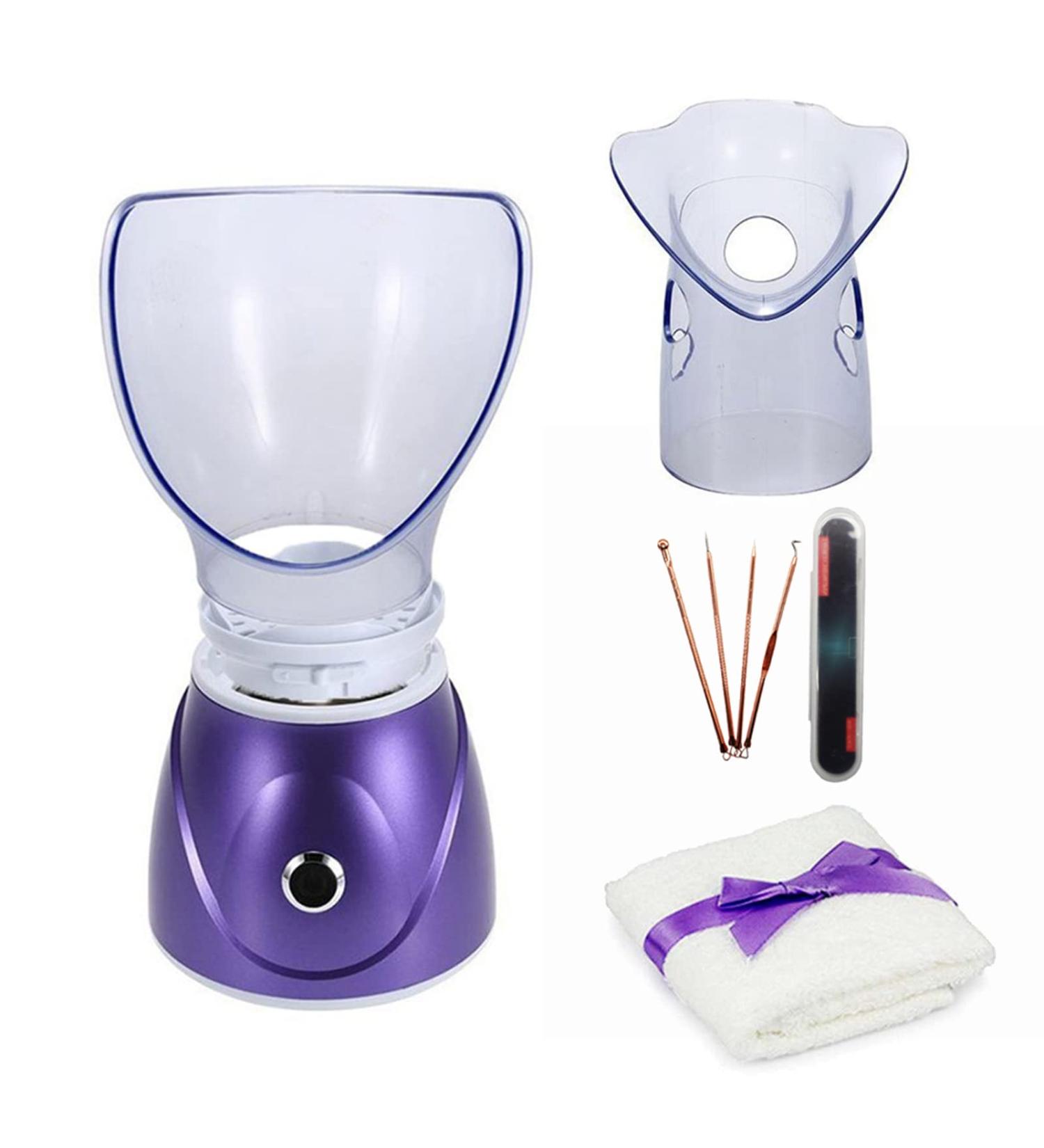 Hann Professional Facial Steamer with Aromatherapy Diffuser - Purple - Buy Online on GoSupps.com