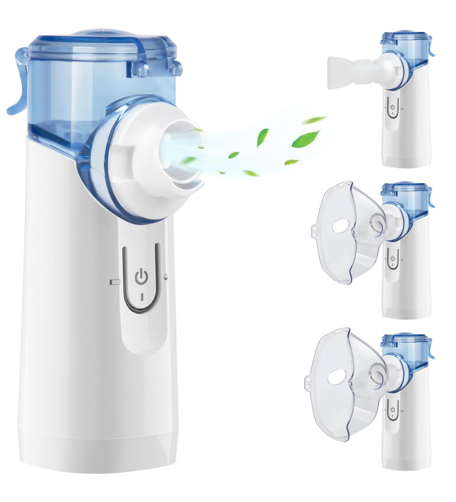 Cinlinso Inhalation Device for Kids & Adults - Rechargeable Adjustable Spray Self-Cleaning Inhaler - Perfect for Home & Travel - White - Buy Online on GoSupps.com