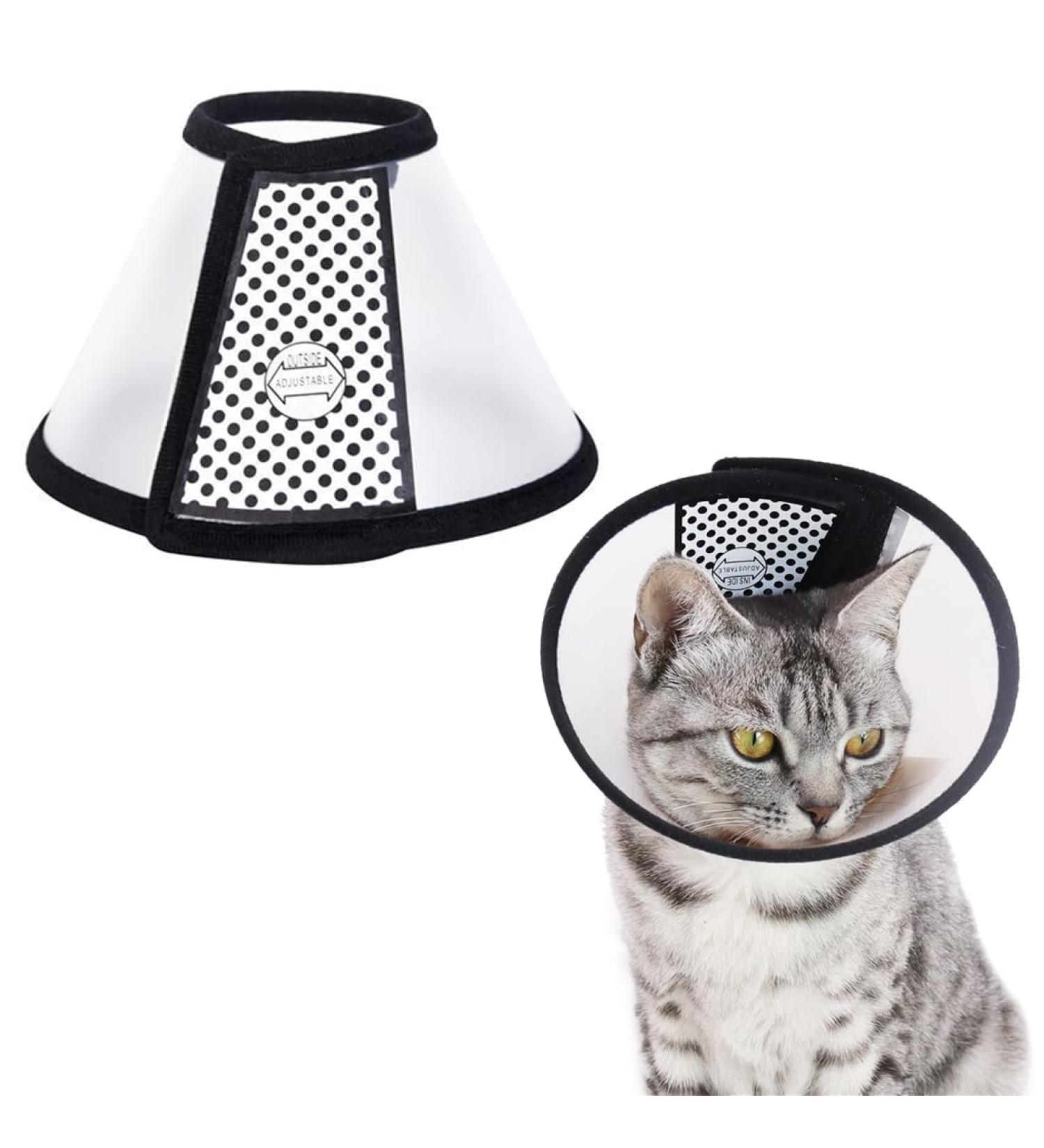 ZXUPOI Soft Plastic Elizabethan Collar for Cats & Puppies - Protective Pet Cone XS (15-18cm) | International Shipping Available - Buy Online on GoSupps.com