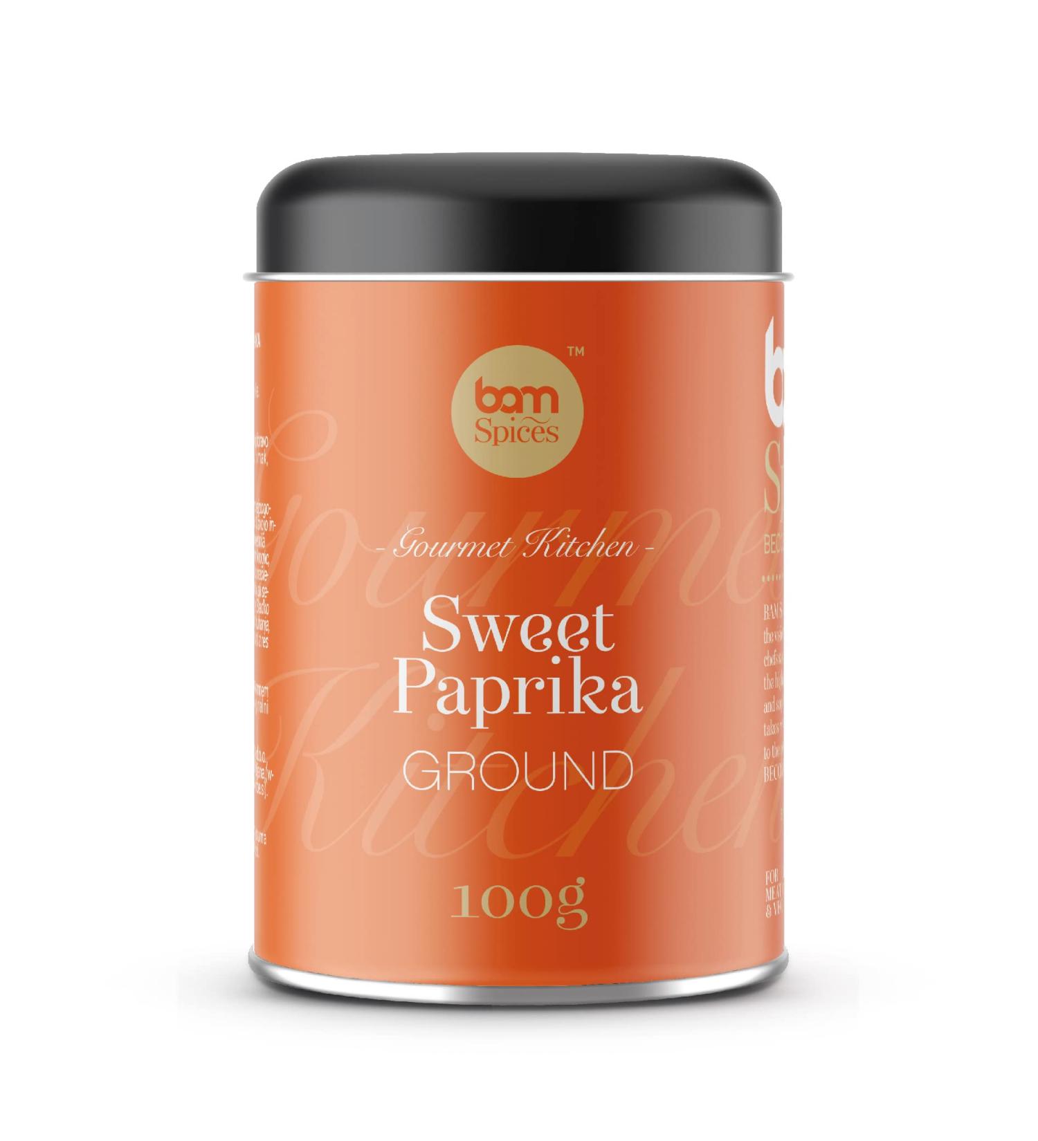 BAM Sweet Paprika Powder Dried Spice Herb Seasoning 100 g - Buy Online on GoSupps.com