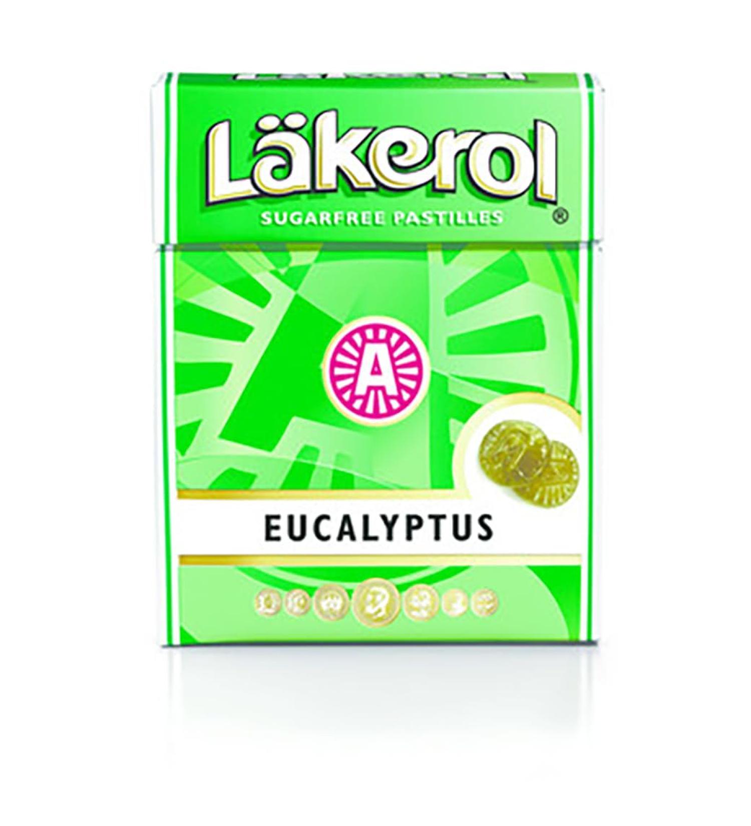Cloetta Lakerol Eucalyptus pastilles 4 Des boites of 25g