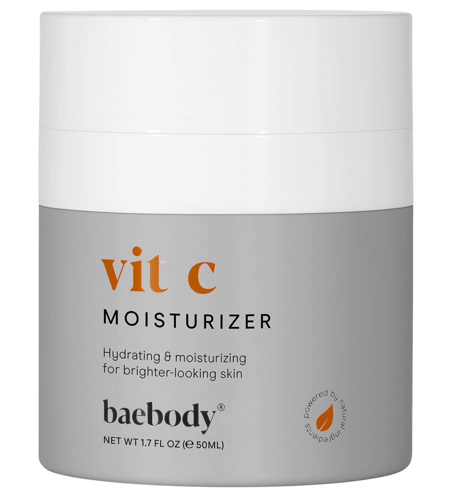 Baebody Vitamin C Moisturizer 1.7 fl oz - Brightening & Hydrating Face Cream - Buy Online on GoSupps.com