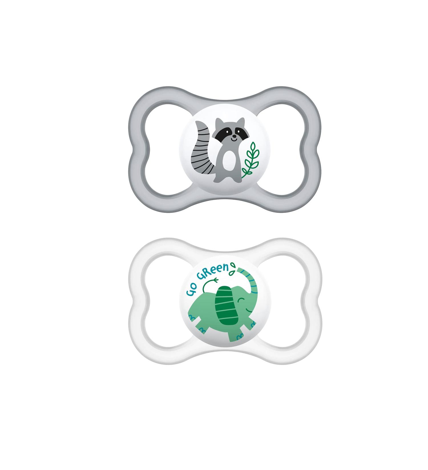 MAM Air Baby Pacifier for Sensitive Skin | Sterilizer Case | Unisex | 16+ Months | Pack of 2 - Buy Online on GoSupps.com