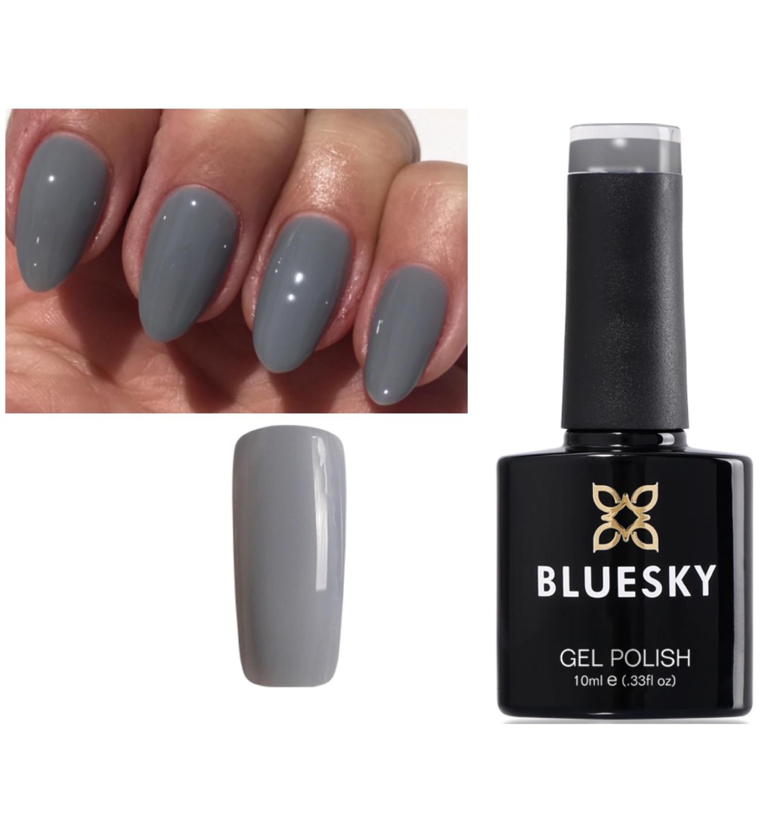 Bluesky Nail Gel Polish GREY Medium Grey QXG546 UV LED Soak Off 10ml - Buy Online on GoSupps.com