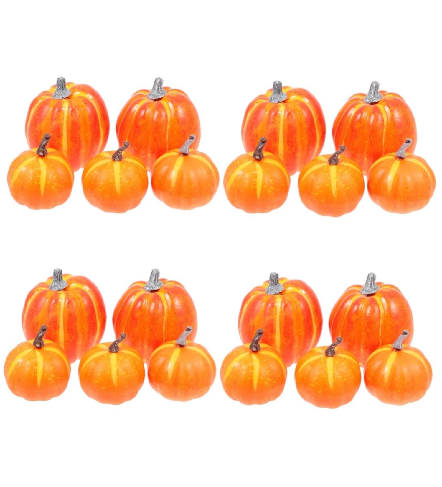 Alipis 20 Pcs Pumpkin Ornaments Lifelike Pumpkins Decor Halloween Layout Pumpkin Halloween Party Decor Mini Pumpkins for Decorating Decor for Home Realistic Pumpkin Reward Foam Artificial - Buy Online on GoSupps.com