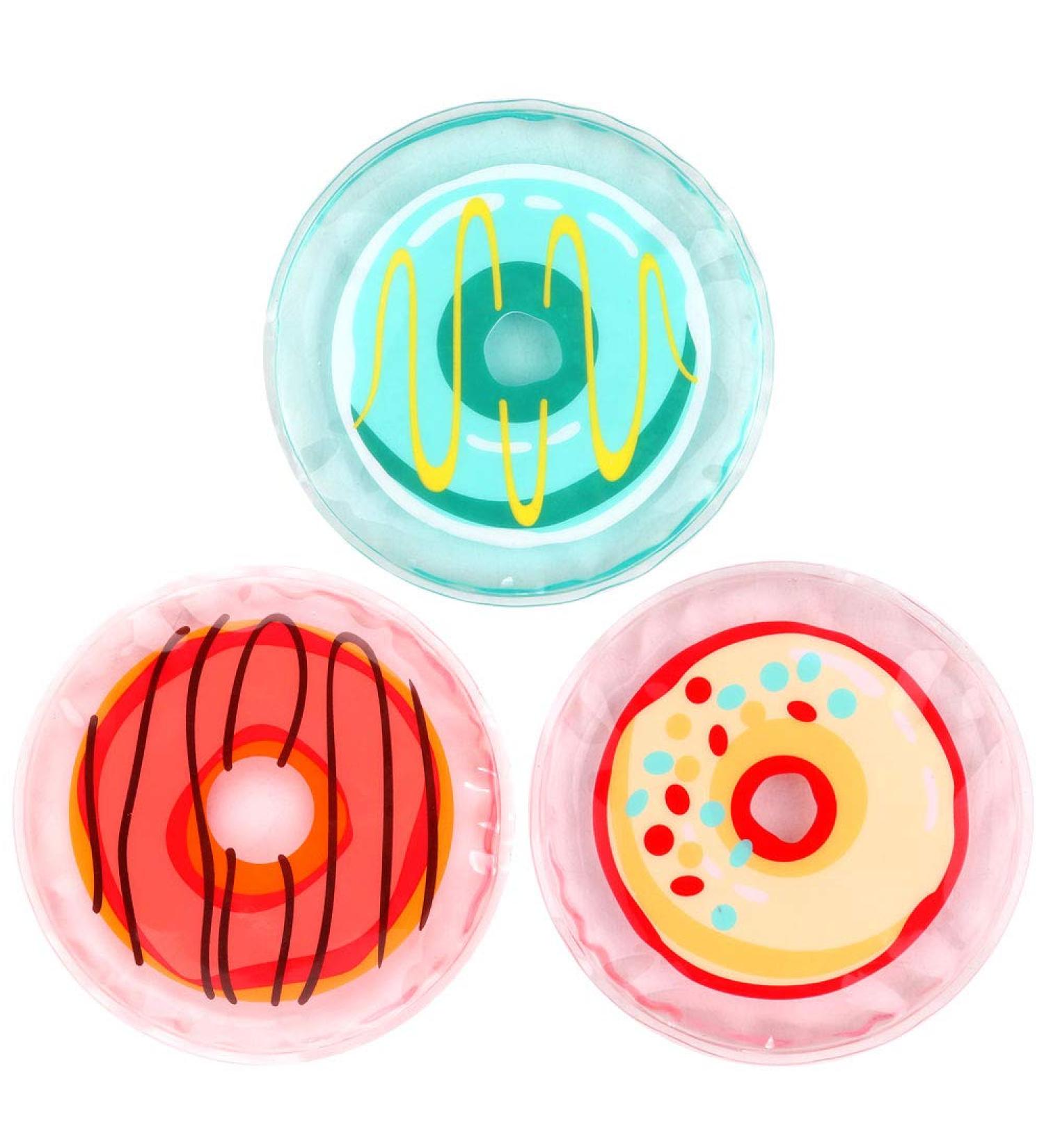 NEWGO Kids Ice Pack for Boo Boo - 3 Pack Gel Toddler Ice Pack for Pain Relief, Bruises, Swelling - 4.52 x 4.52 Donut Design - Buy Online on GoSupps.com