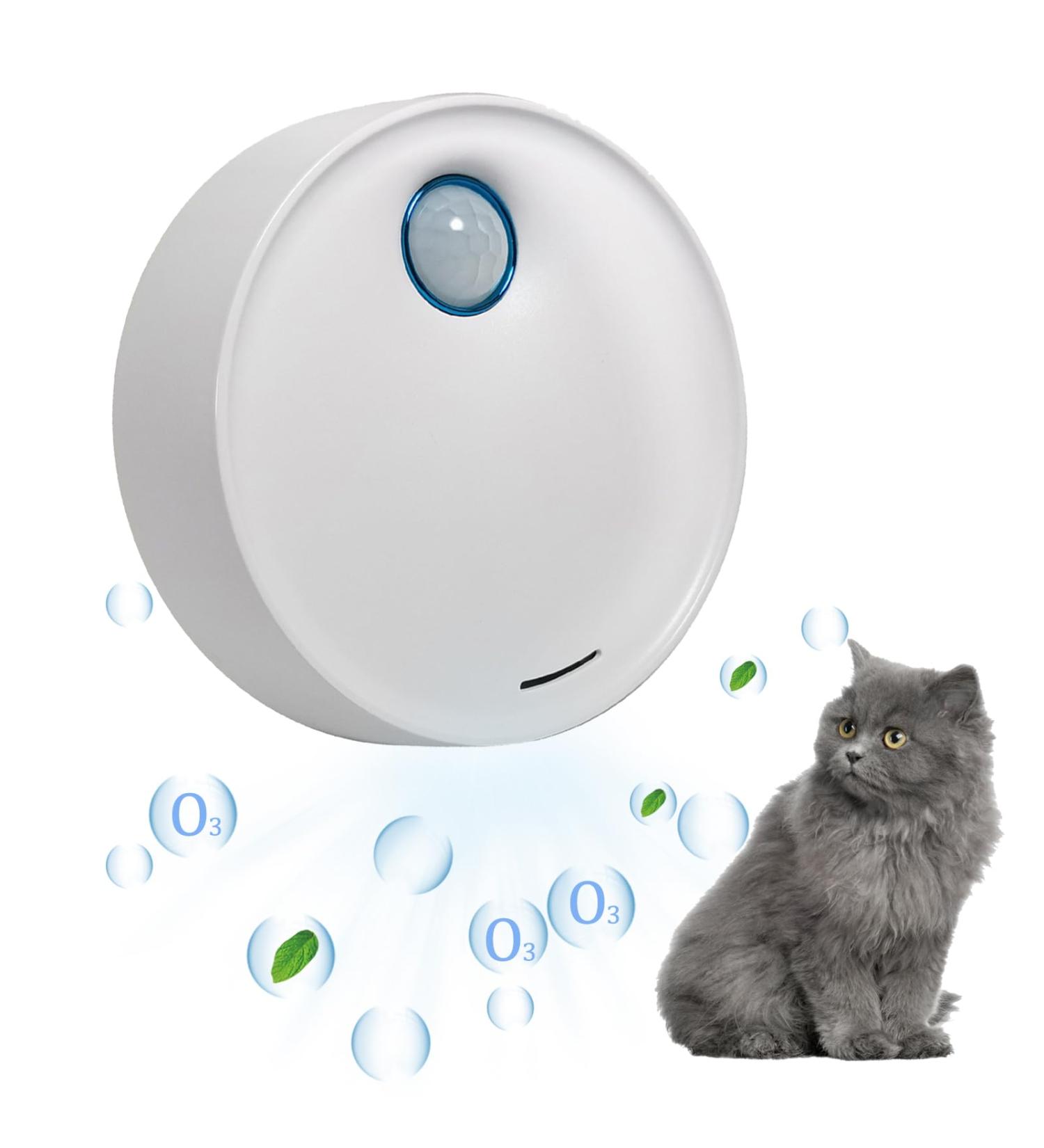 Buy Mknzome Cat Litter Deodorizer - 99% Odor Eliminator for Litter Boxes & Small Spaces | Intelligent Air Purifier for Cats - Buy Online on GoSupps.com