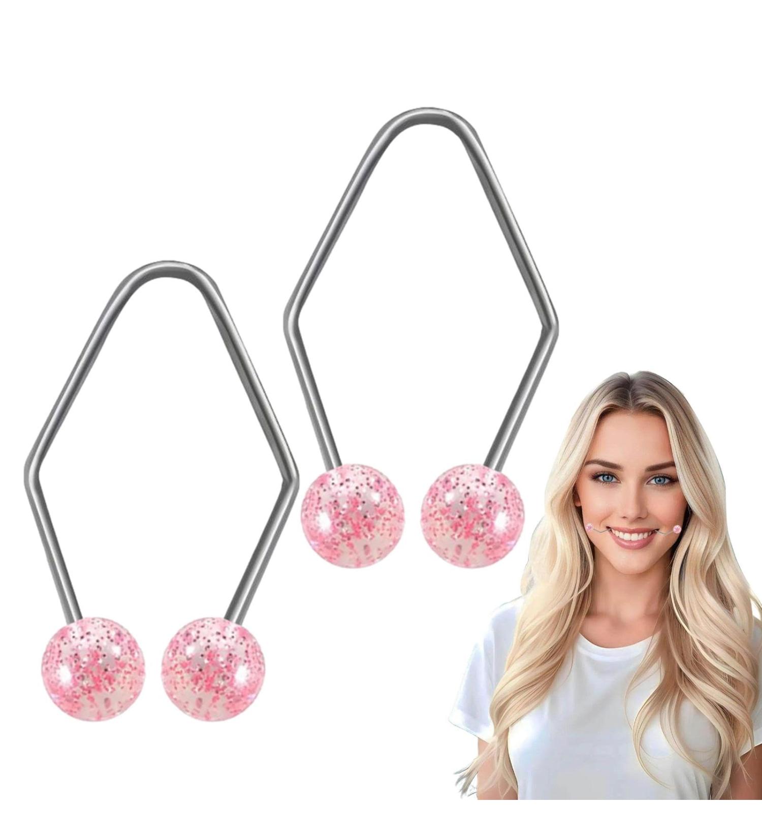 Facial Dimple Trainer - Facial Trainer Dimple Trainer - Facial Care & Exerciser Dimple Makers Natural Dimples Devices Pink - Buy Online on GoSupps.com