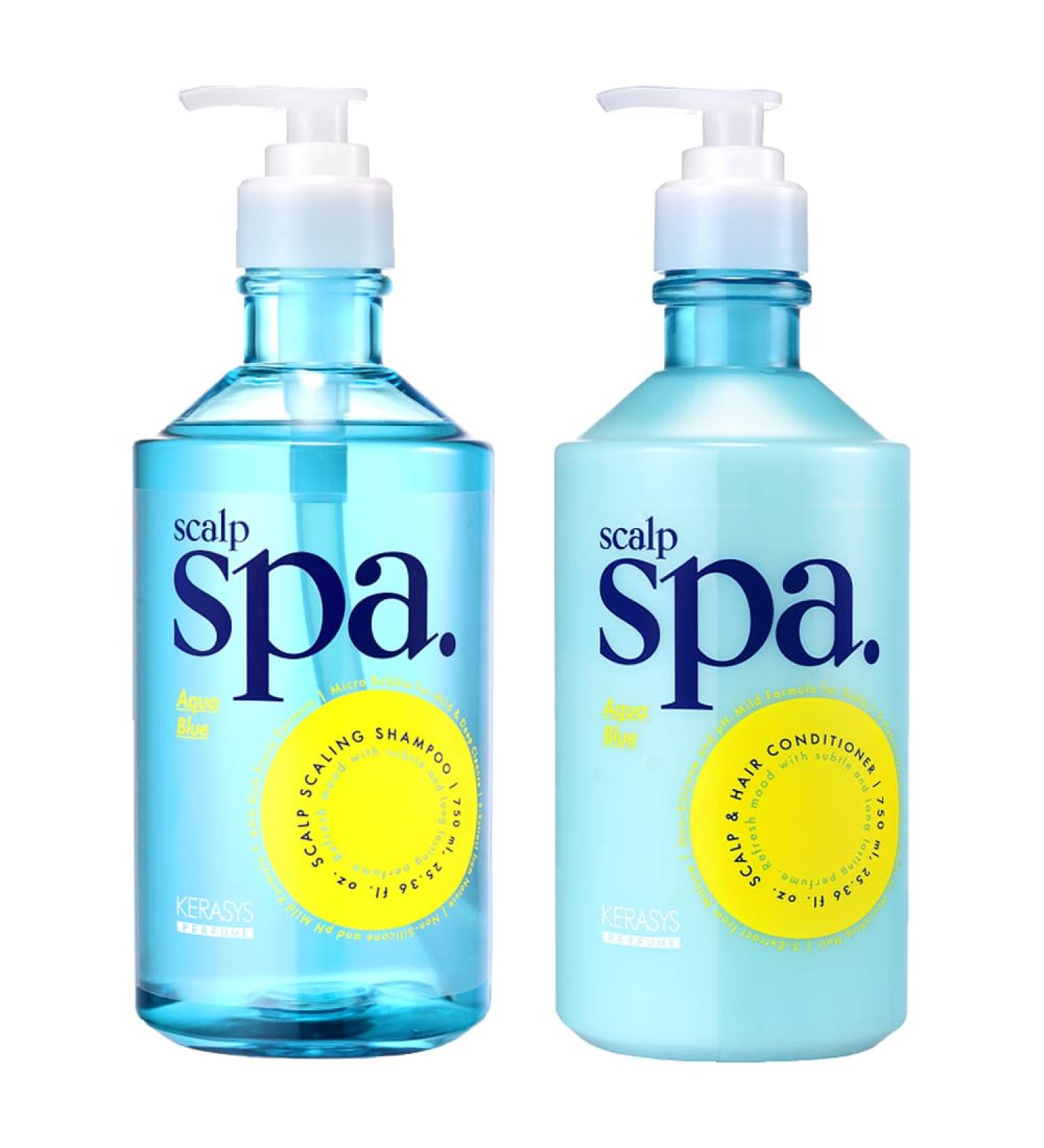 Kerasys Scalp Spa Silicone Free AHA Shampoo & Conditioner Set - 25.36 fl oz | Weakly Acidic Hair Care for Healthy Scalp - International Shipping Available - Buy Online on GoSupps.com