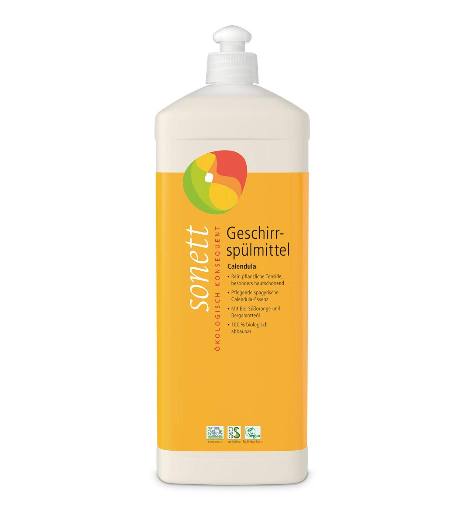 Sonett Dishwashing Liquid Calendula 1L - Eco-Friendly Biodegradable International Shipping - Buy Online on GoSupps.com