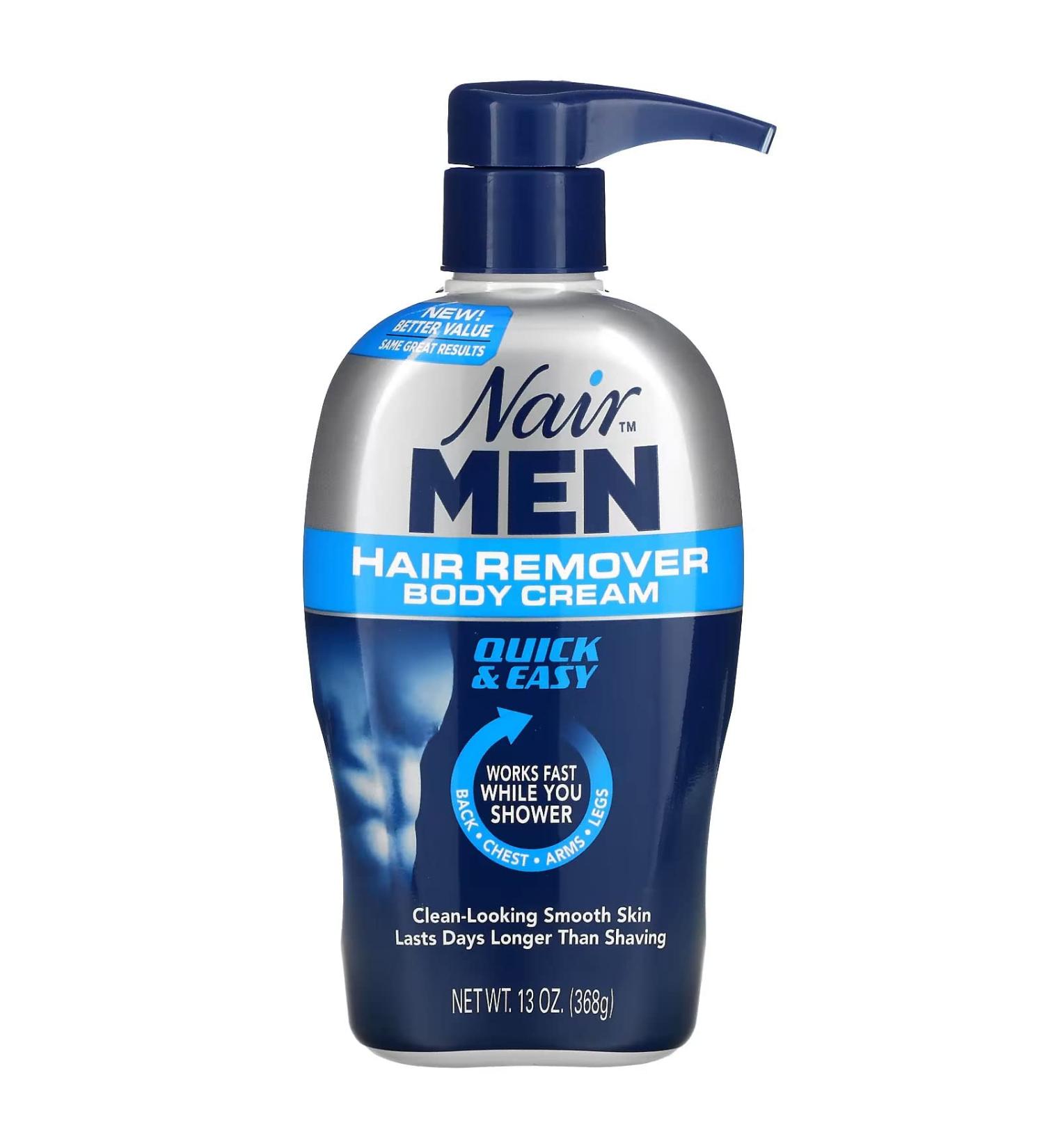 Nair Men Body Cream 368ml Pump - 13 Ounce (Pack of 1) | Smooth and Easy Hair Removal - Buy Online on GoSupps.com