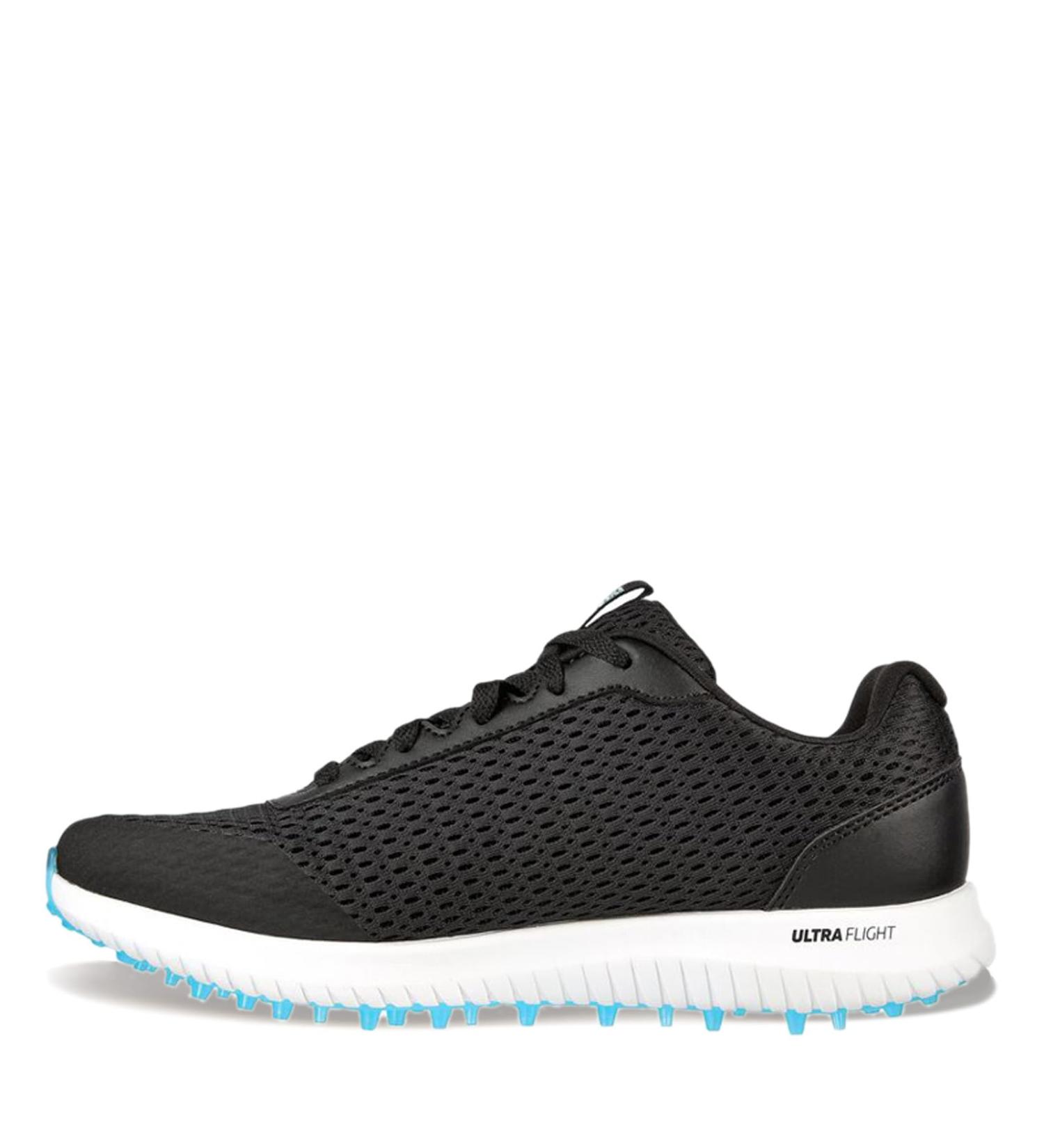 Skechers Women's Go Golf Max Arch Fit Spikeless Golf Shoe - 39 EU Black Turquoise Mesh | Comfort & Style for Golf - Buy Online on GoSupps.com