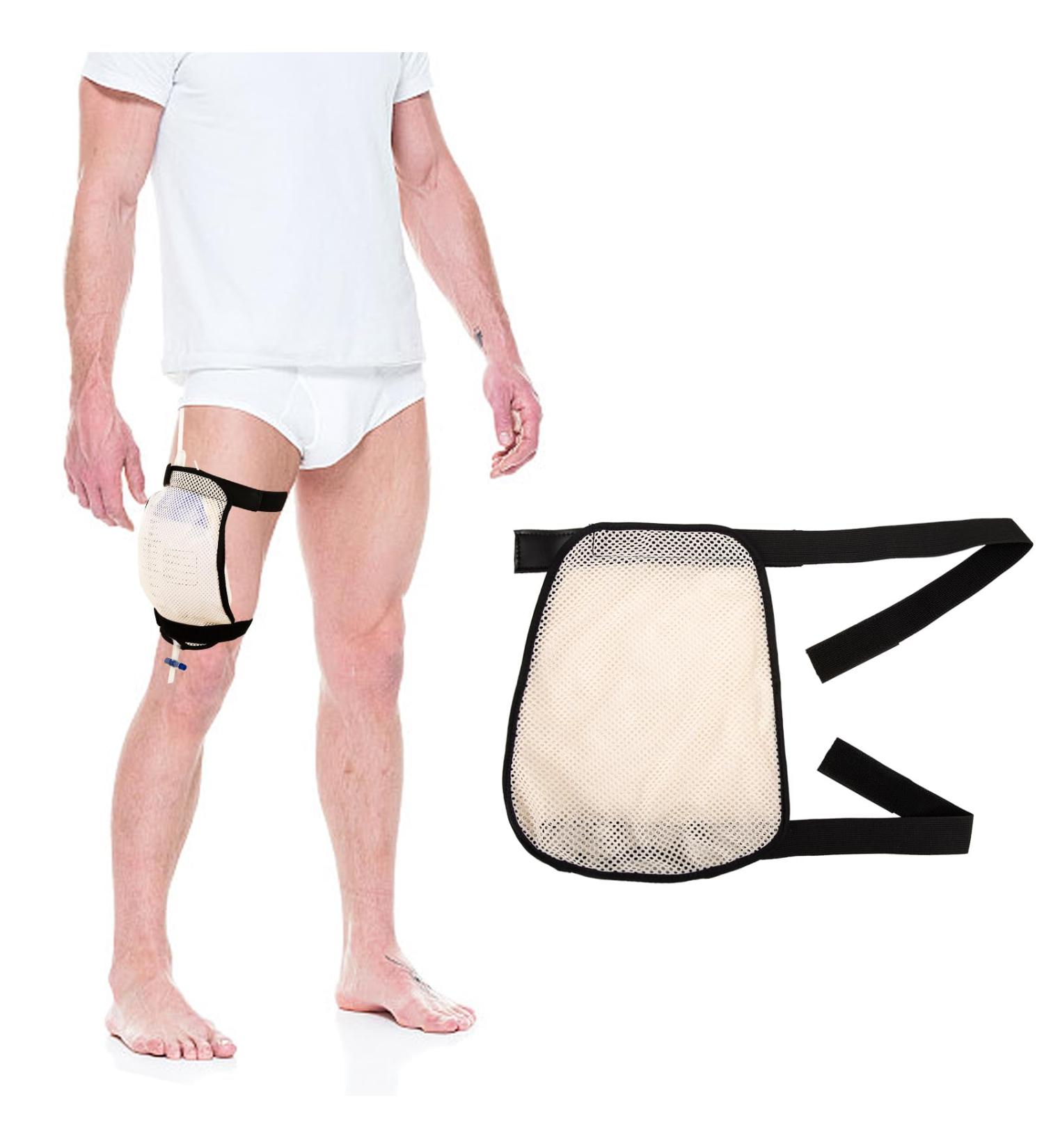 Buy Catheter Leg Bag Holder - Breathable Urine Leg Bag Strap | Foley Catheter Sleeve for Men & Women | Catheter Supplies - Buy Online on GoSupps.com