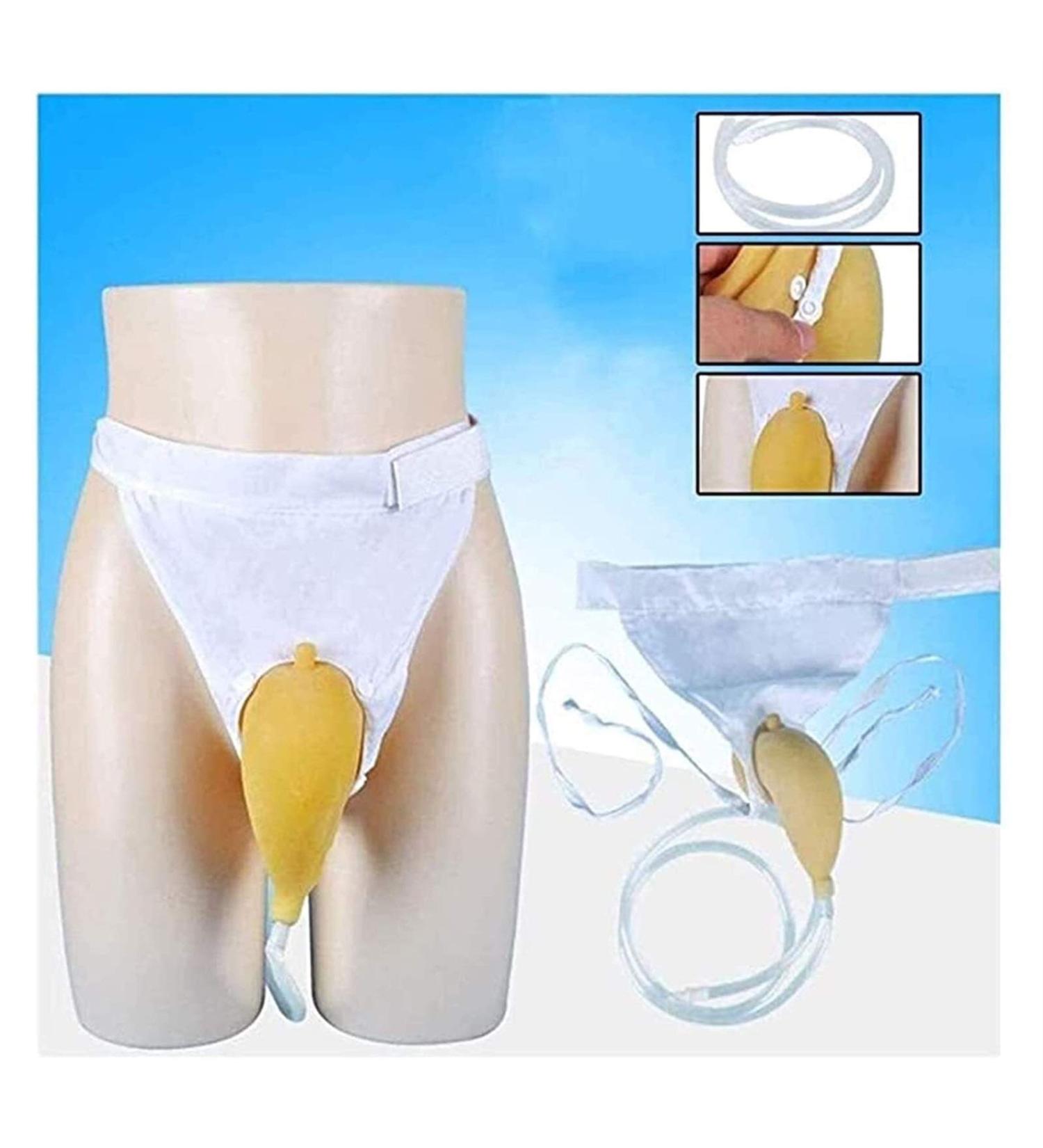 Easy Use Urine Drainage Bag Men's Portable Pee Holder Elastic Waistband Spillproof Incontinence 0121 (Size : 2pcs) - Buy Online on GoSupps.com