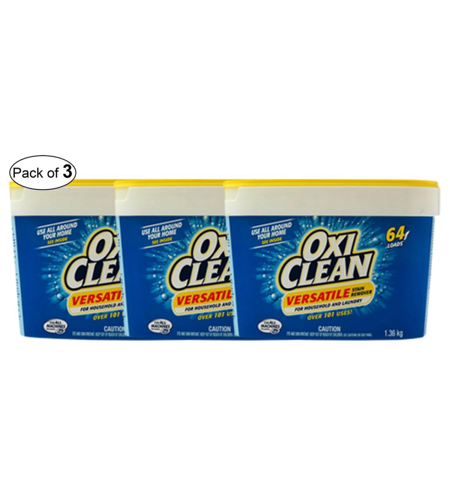 Oxy Clean Stain Remover (64 Loads) (Pack of 3)