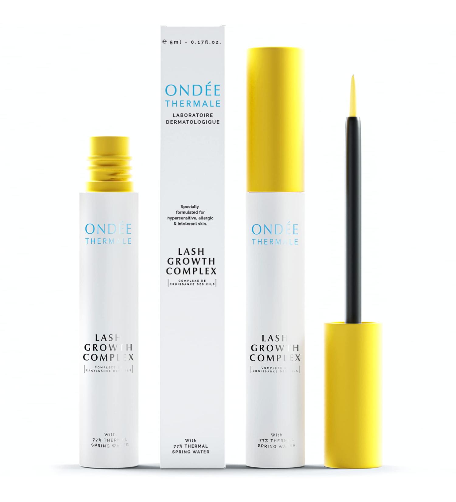 Growth-Boosting Eyelash & Eyebrow Serum for 35% Thicker Lashes - Natural Grande Lash Serum with Hyaluronic Acid & Vitamins B & E | UK Lash Growth Serum - Buy Online on GoSupps.com