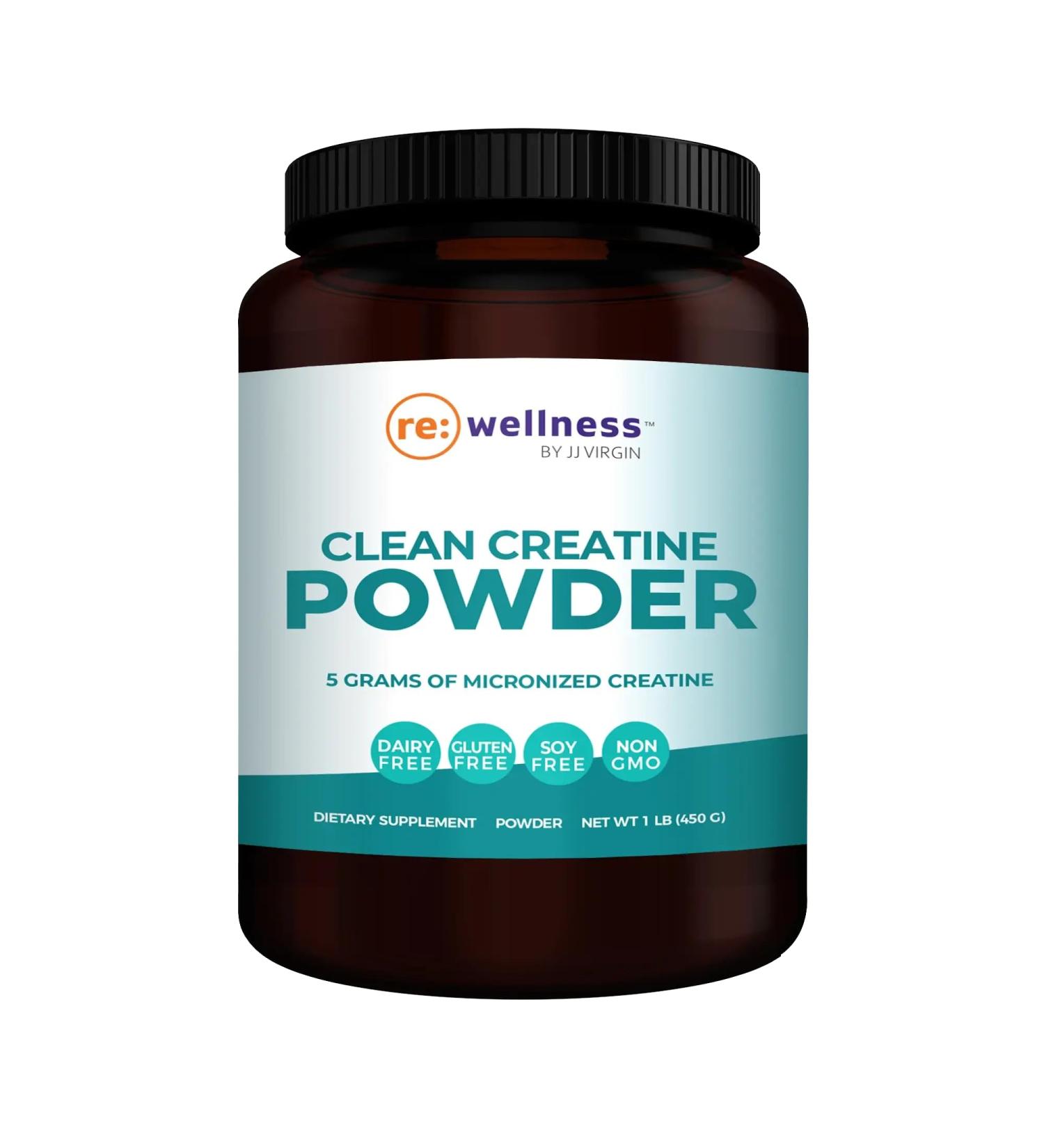 Reignite Wellness Clean Creatine Powder - Superior Absorption Muscle Recovery Brain Health & Energy Support (90 Servings) - JJ Virgin - Buy Online on GoSupps.com