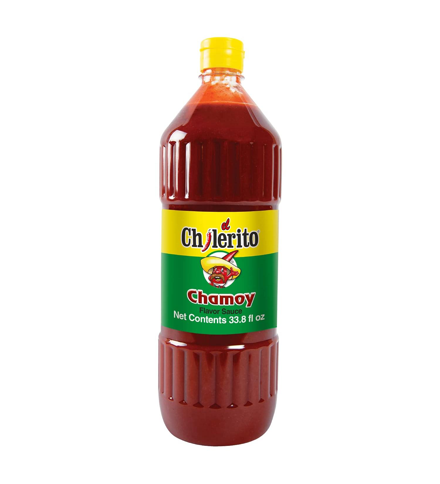 EL CHILERITO Chamoy Sauce 1L/33.8 Fl. Oz - Mexican Flavor for Sweets, Snacks, Fruits, Drinks - Kosher, Natural Ingredients - Perfect for Sharing with Friends and Family - Buy Online on GoSupps.com