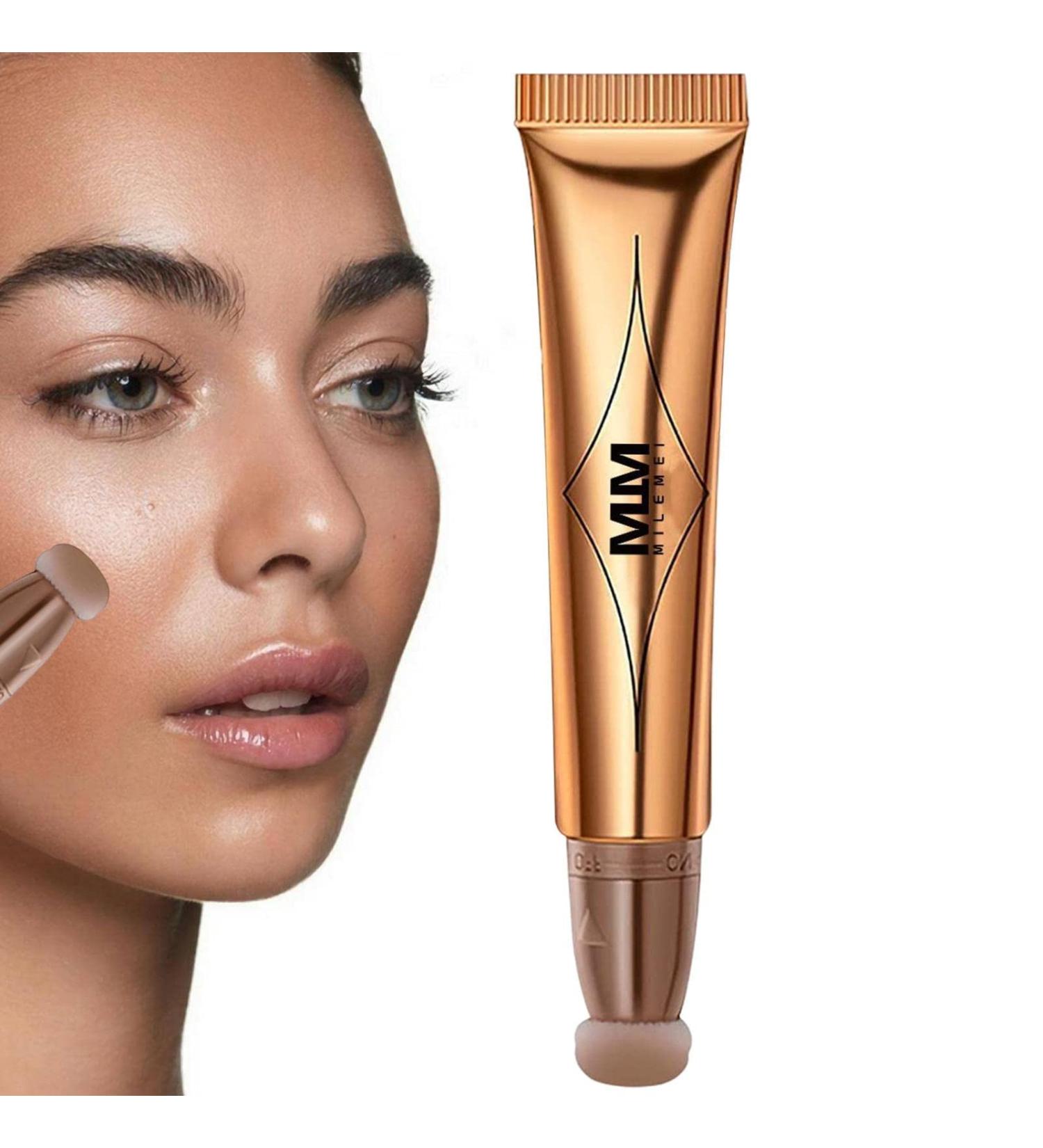 Wand | Liquid Contouring Stick with Cushion Applicator - Long Lasting & Smooth Natural Face Makeup Product Easy to Blend Dtt 01 Contour - Buy Online on GoSupps.com