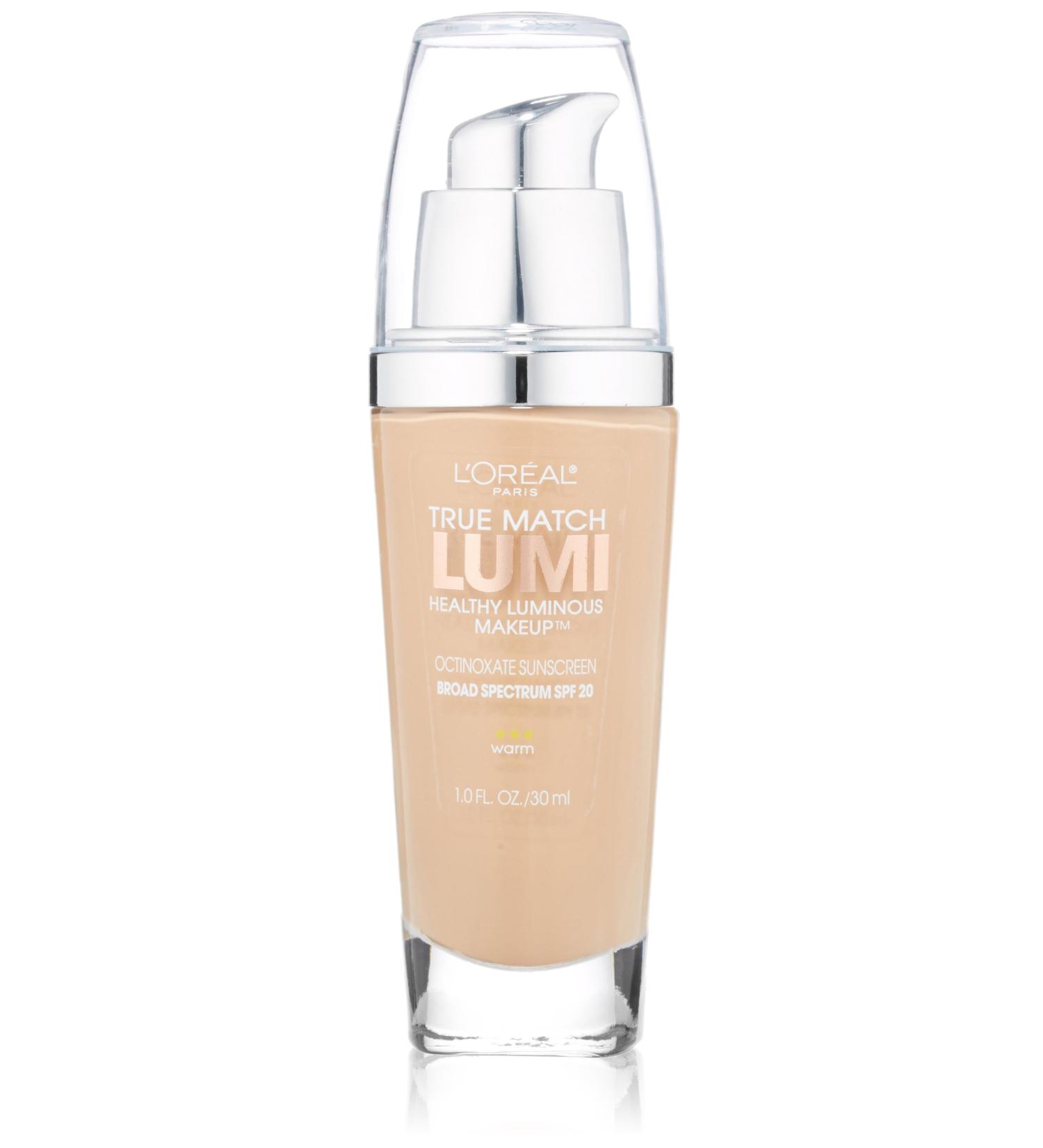 L'Oreal True Match Healthy Luminous Makeup SPF 20 W3 Nude Beige - 1 fl oz - Buy Online on GoSupps.com