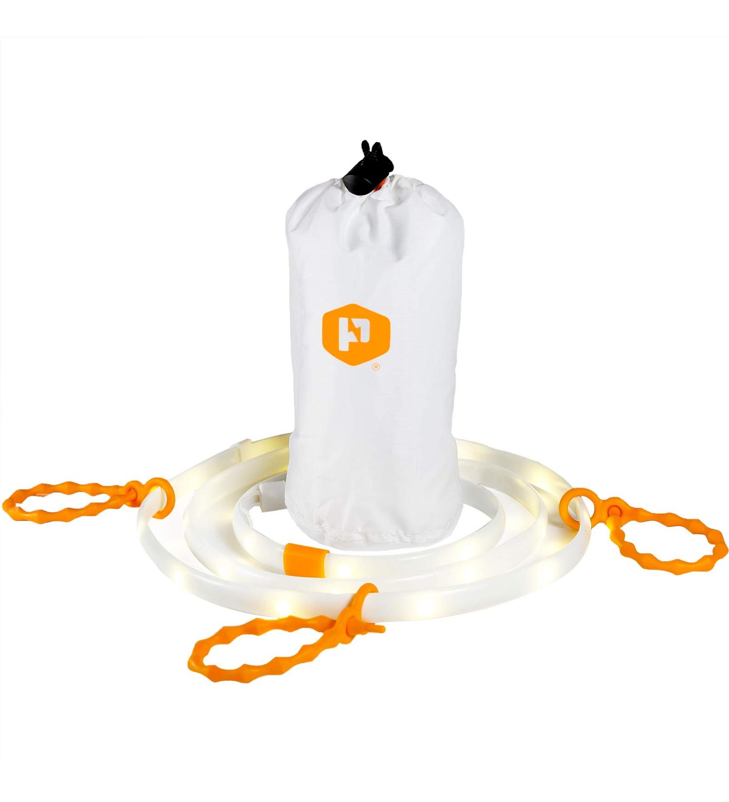 Luminoodle XL USB Powered Outdoor LED String Lights + Camping Lantern - 10 ft Submersible for Hiking Safety & Emergencies - Buy Online on GoSupps.com