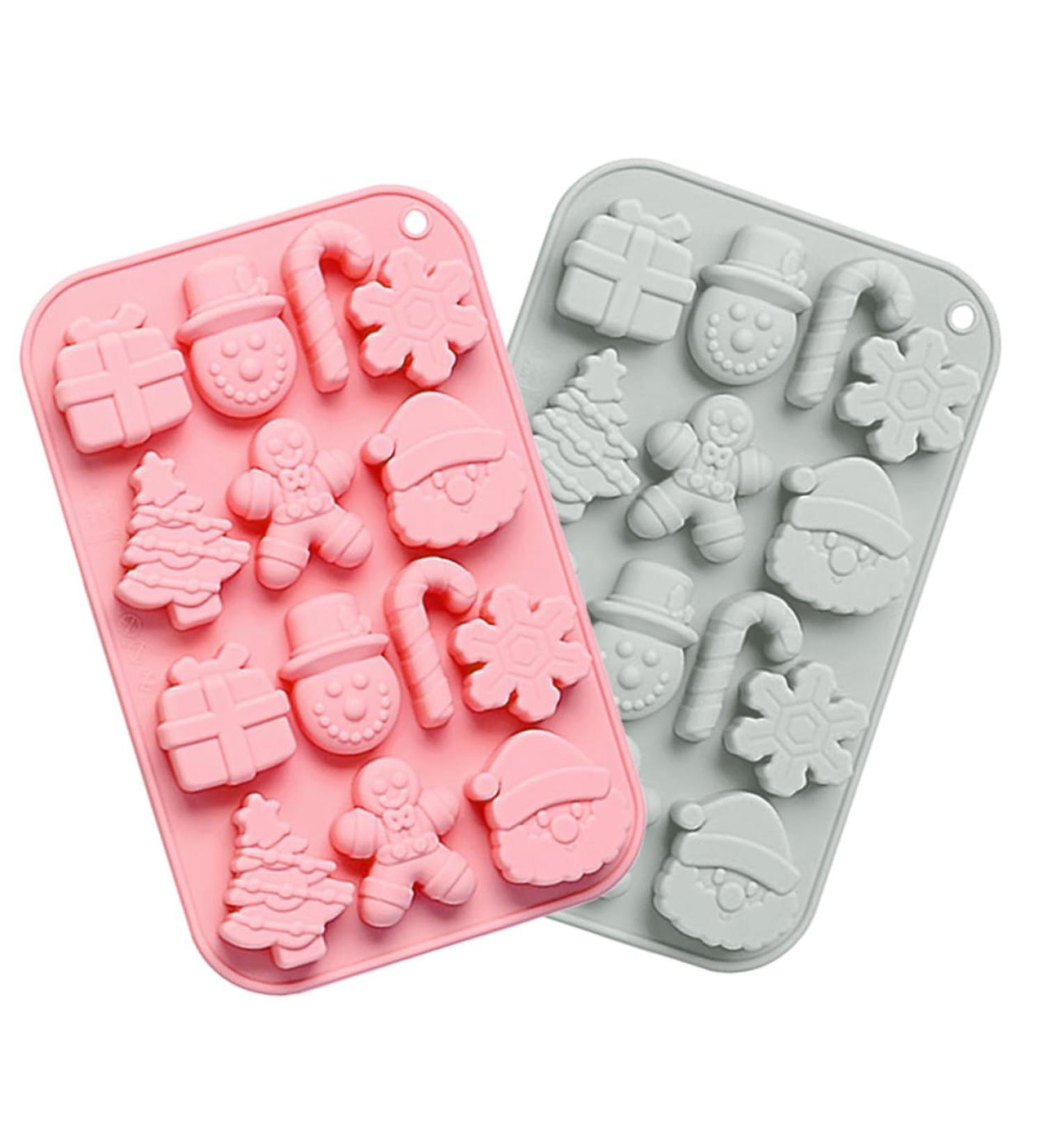 Alipis 2pcs Baking Mold Chocolate Mold Resin Mold Candy Making Mold Silicone Molds Cake Mold Christmas 3D - Buy Online on GoSupps.com