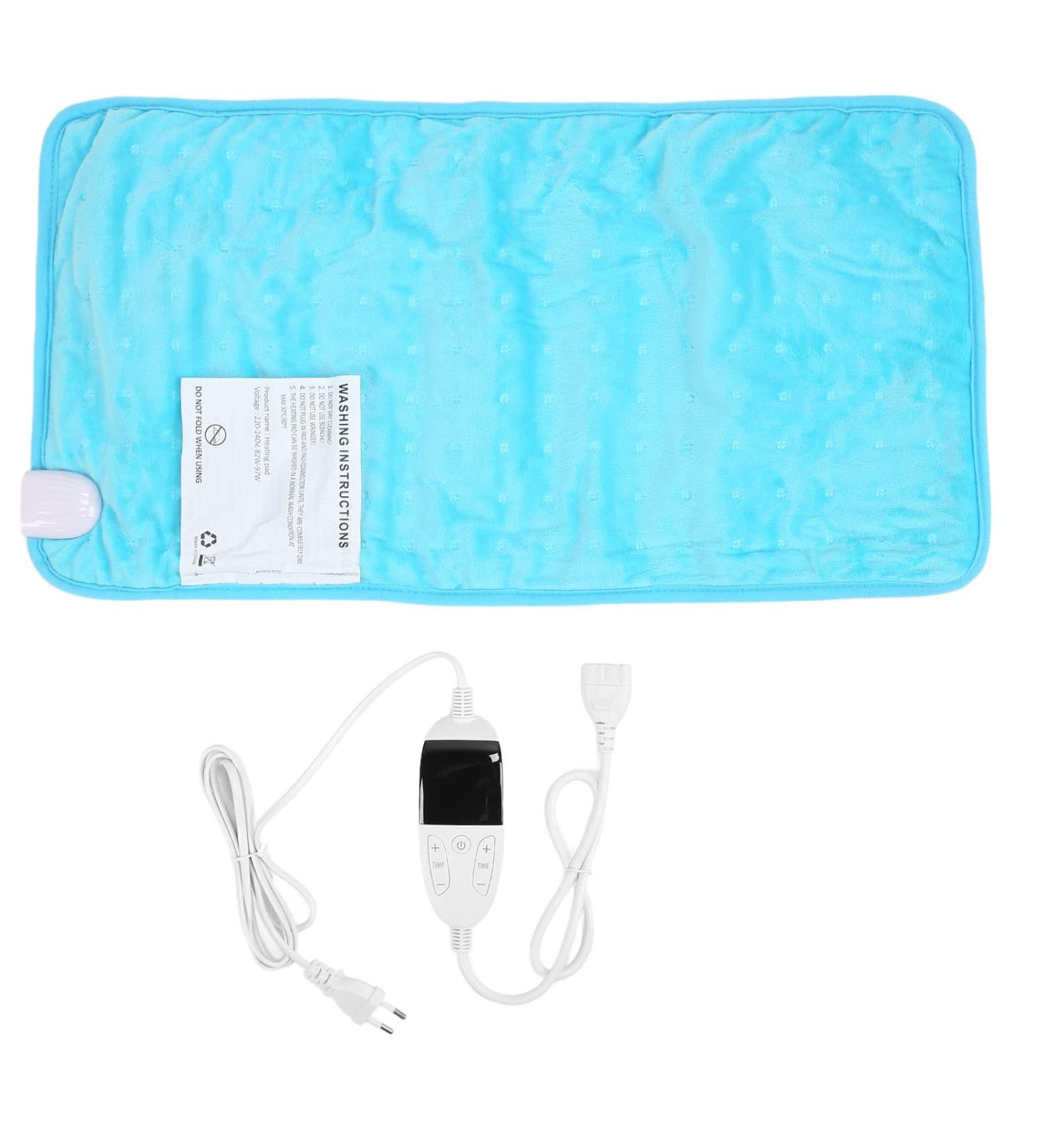 Mokernali Electric Heated Blanket - 60x30 cm LCD Display Plush Blanket for Back Neck & Shoulder Relief - International Shipping Available - Buy Online on GoSupps.com