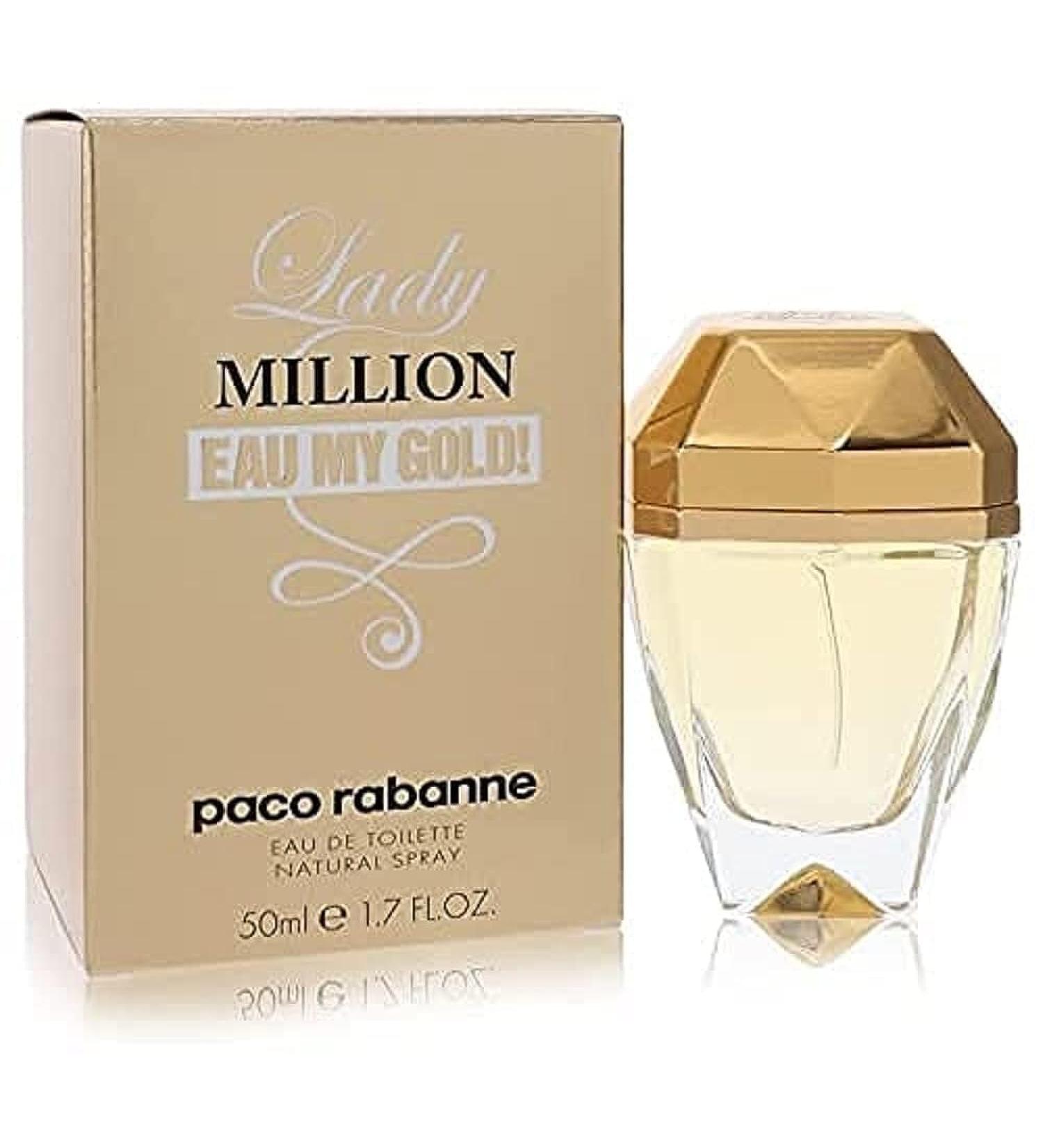 Paco Rabanne Lady Million Eau My Gold Eau de Toilette Spray for Women 1.7 Ounce - Buy Online on GoSupps.com