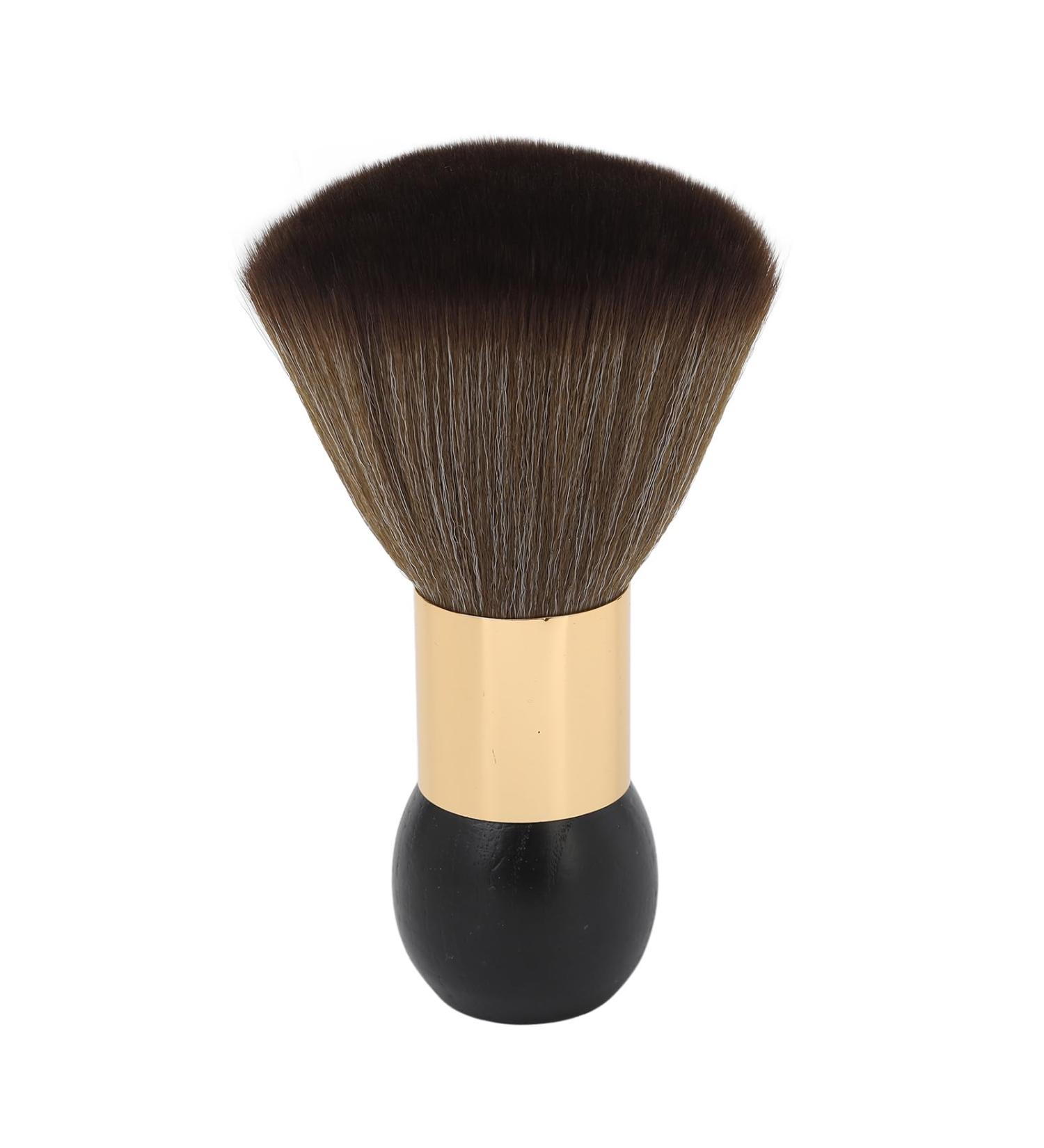 ANGGREK Nylon Hair Shaving Brush | Neck Dust Brush with Wooden Handle | Premium Shaving Brush for Men | Effective Broken Hair Removal - Buy Online on GoSupps.com