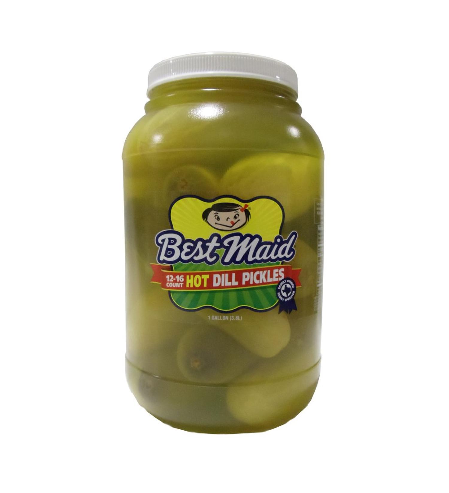 Best Maid Whole Hot Dill Pickles 1gal