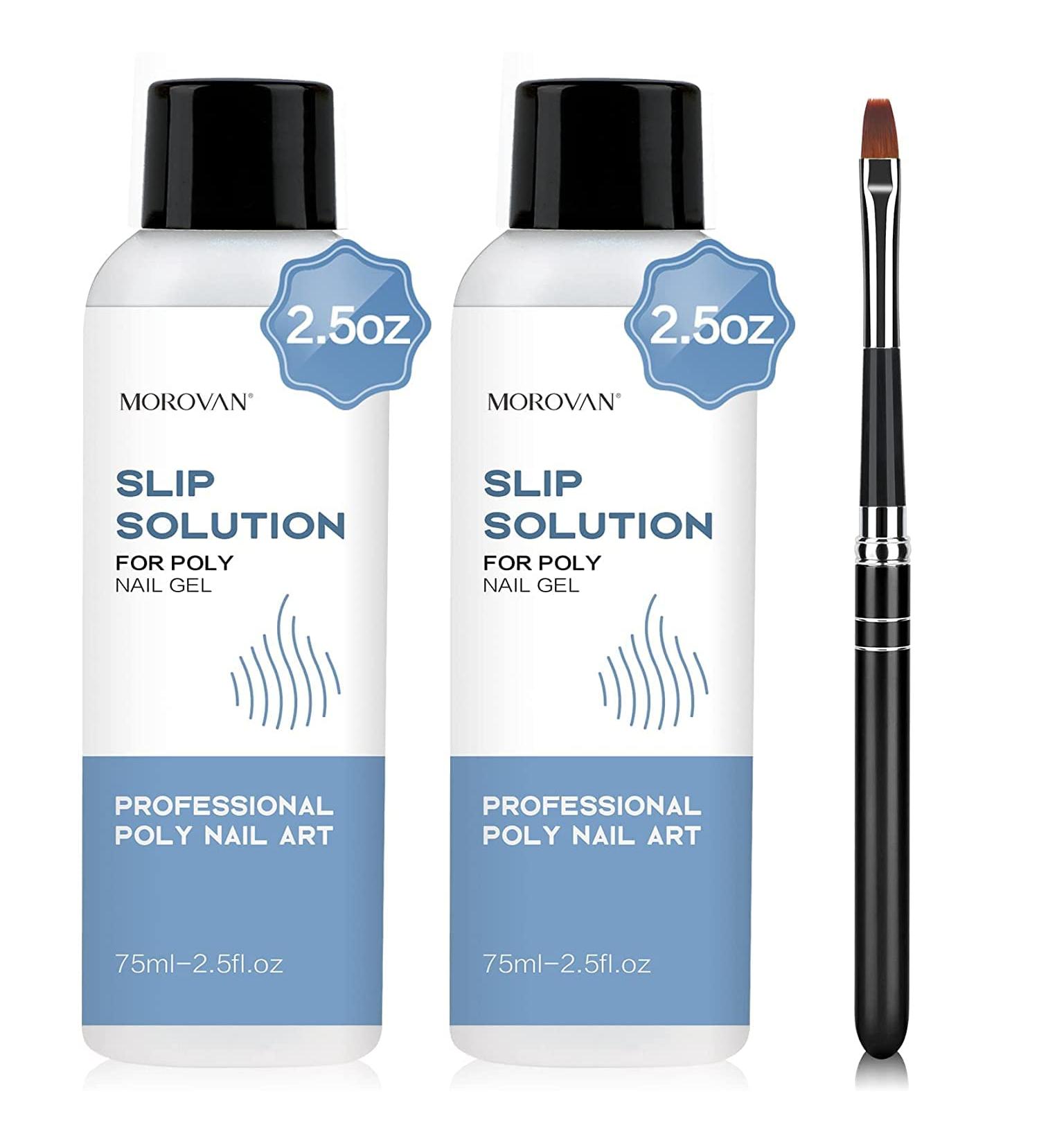 Morovan Poly Gel Slip Solution 150ml - Nail Liquid for Easy DIY Gel Nail Extensions at Home - Buy Online on GoSupps.com