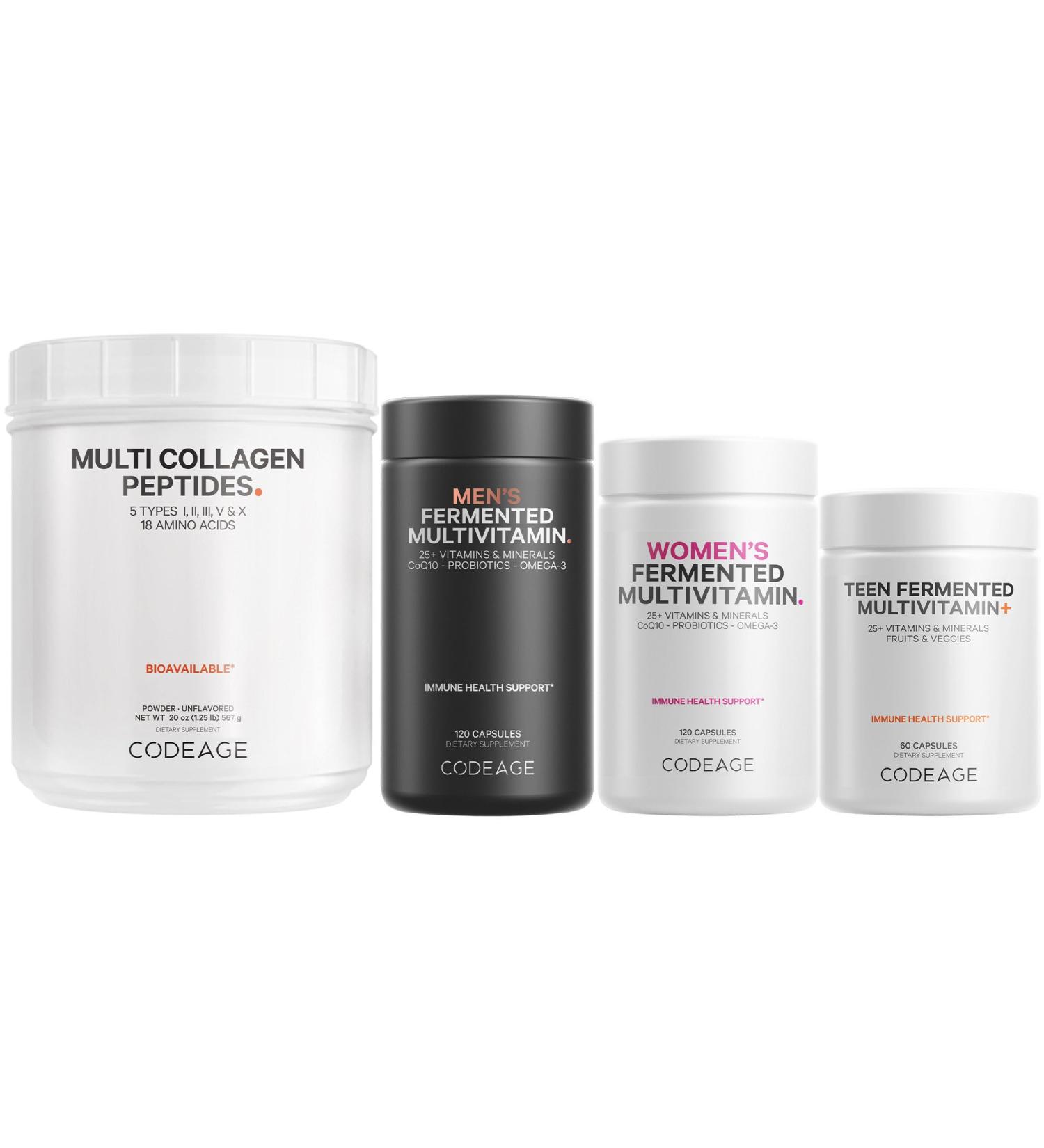 Codeage - Multi Collagen Protein + Teen Women and Men Multivitamin Bundle - Buy Online on GoSupps.com