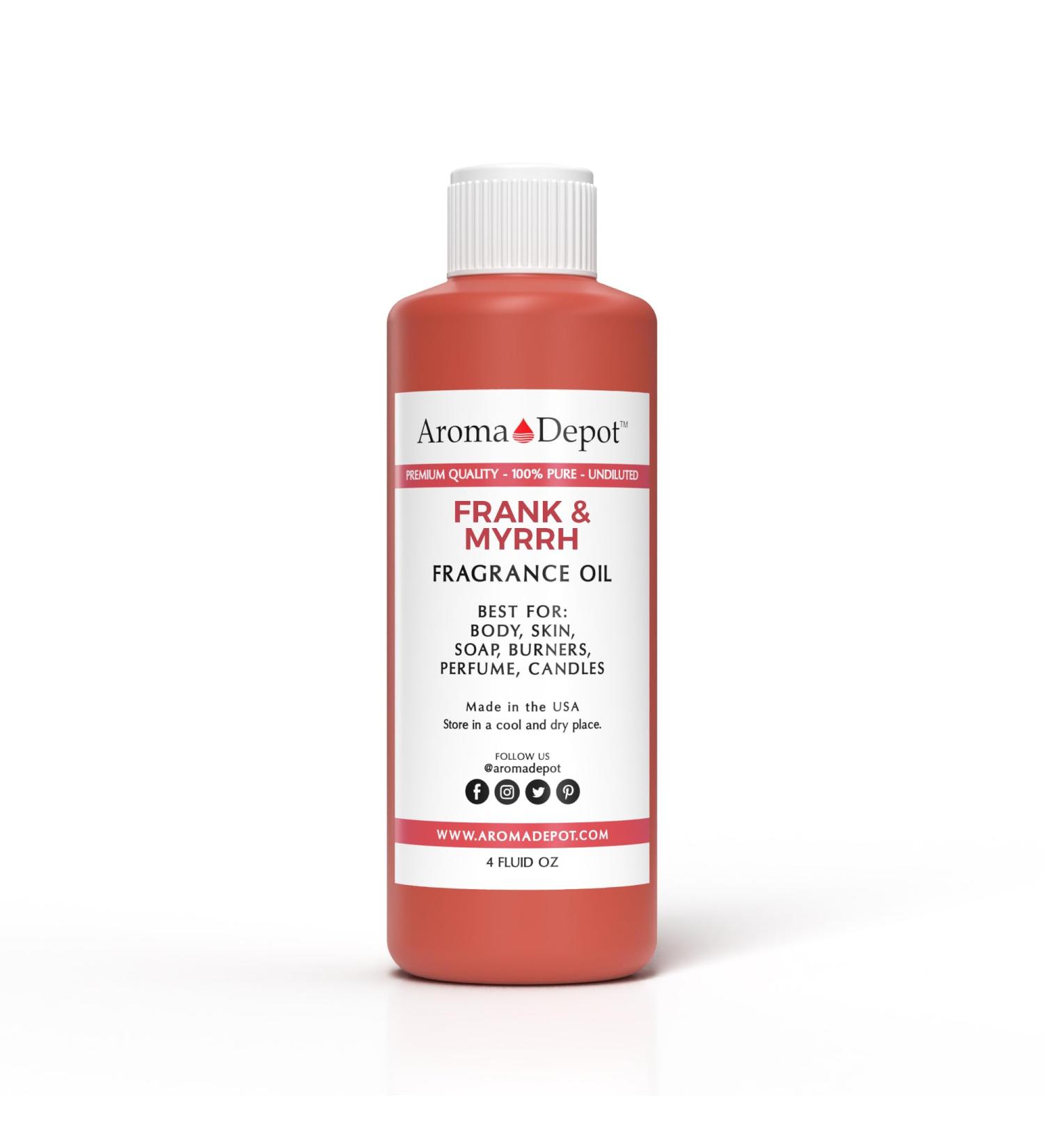 Frankincense & Myrrh Fragrance Oil - 4 oz | Perfume & Skin Oil for DIY Candles Bath Bombs Body Butters | Ideal for Diffusers & Warmers - Buy Online on GoSupps.com
