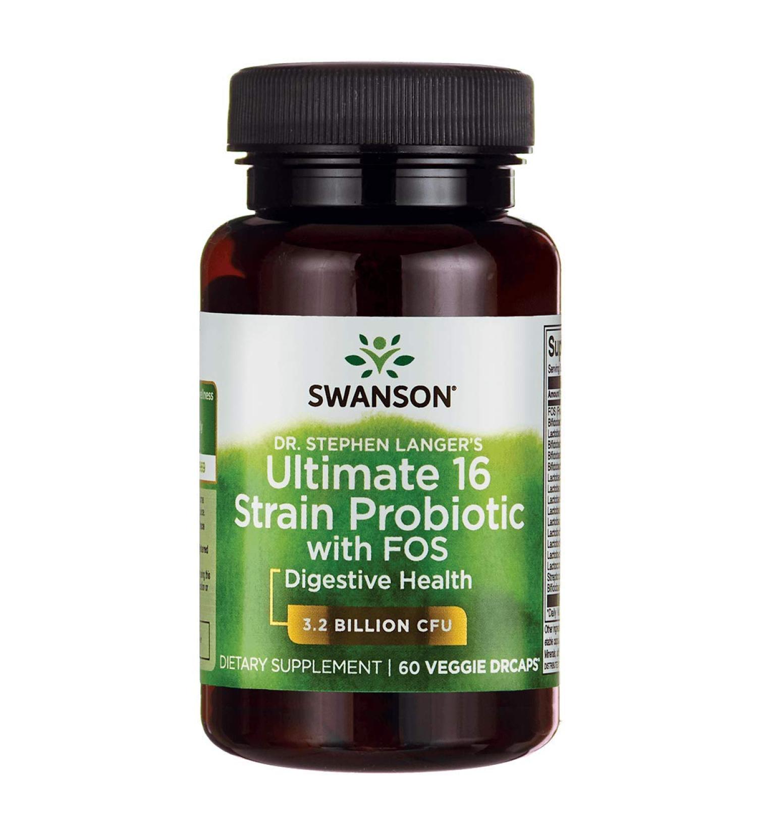 Swanson Dr. Stephen Langer's Formula - Natural Probiotic with Prebiotic FOS - 60 Veggie Capsules - Buy Online on GoSupps.com