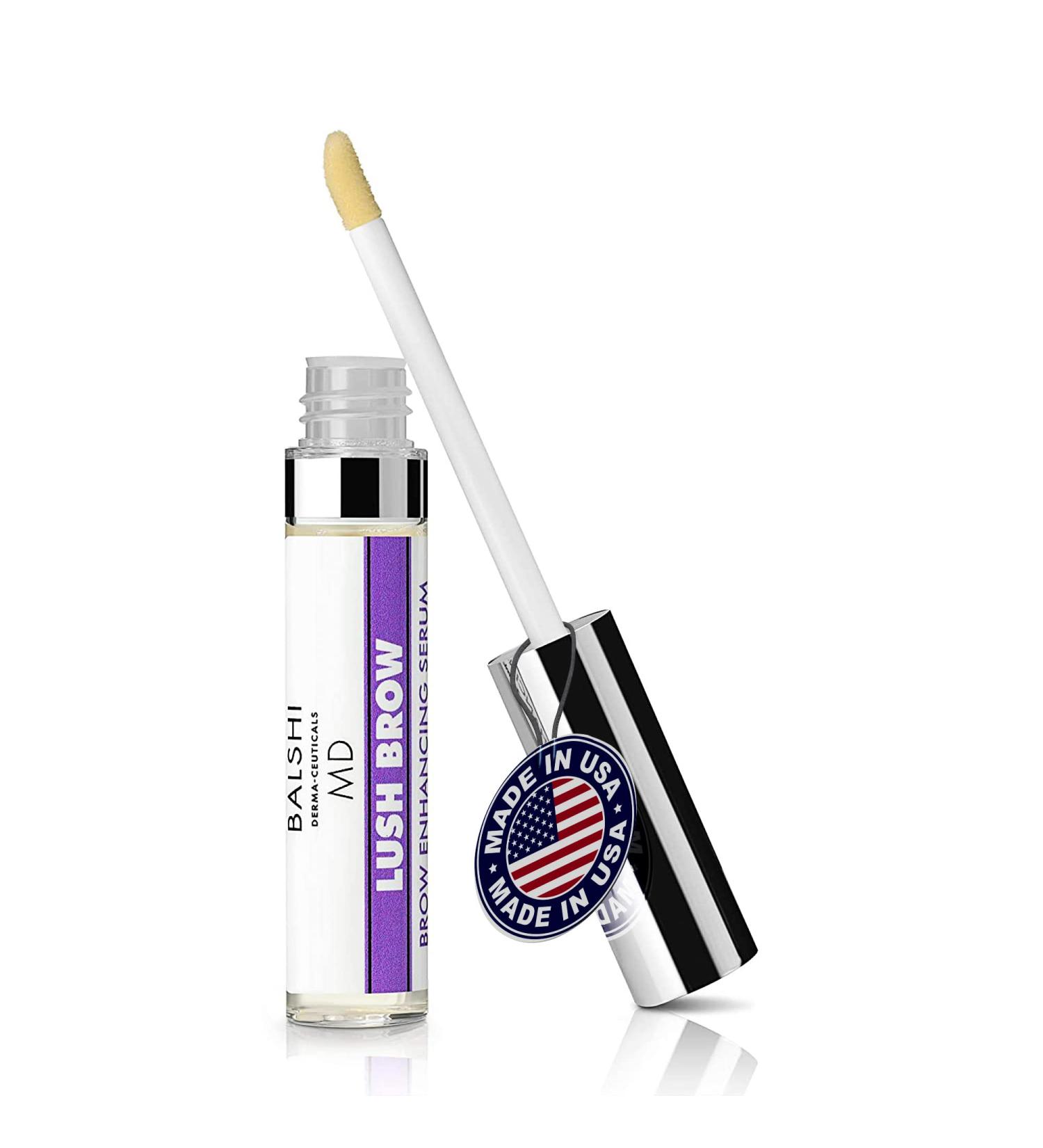 Lush Brow Eyebrow & Eyelash Growth Serum with Peptides - Dermatologist Developed | 5ml - Buy Online on GoSupps.com