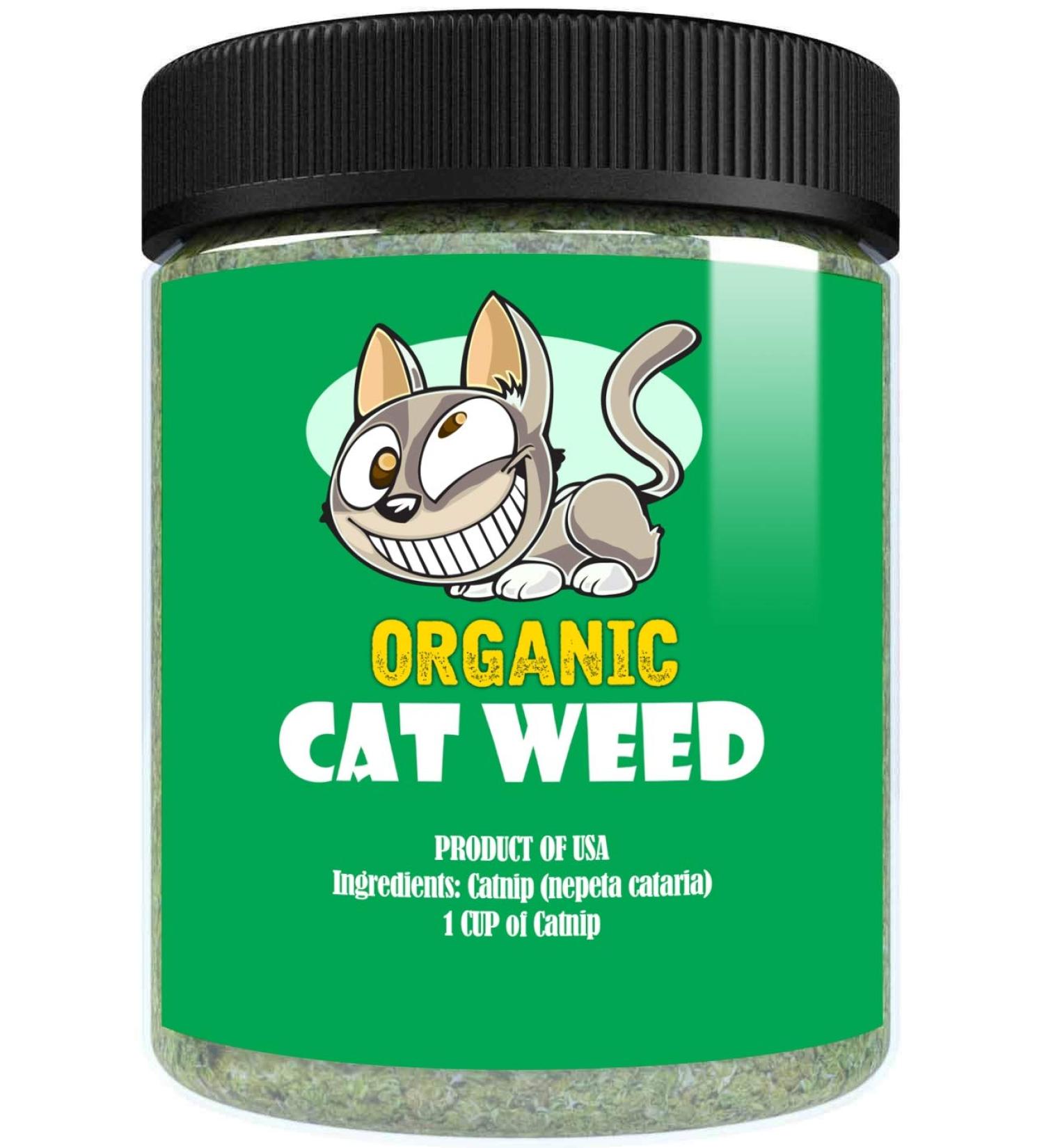 Maximum Potency Organic Catnip Blend - Premium Cat Weed for Crazy Cat Play - 1 Cup - Buy Online on GoSupps.com