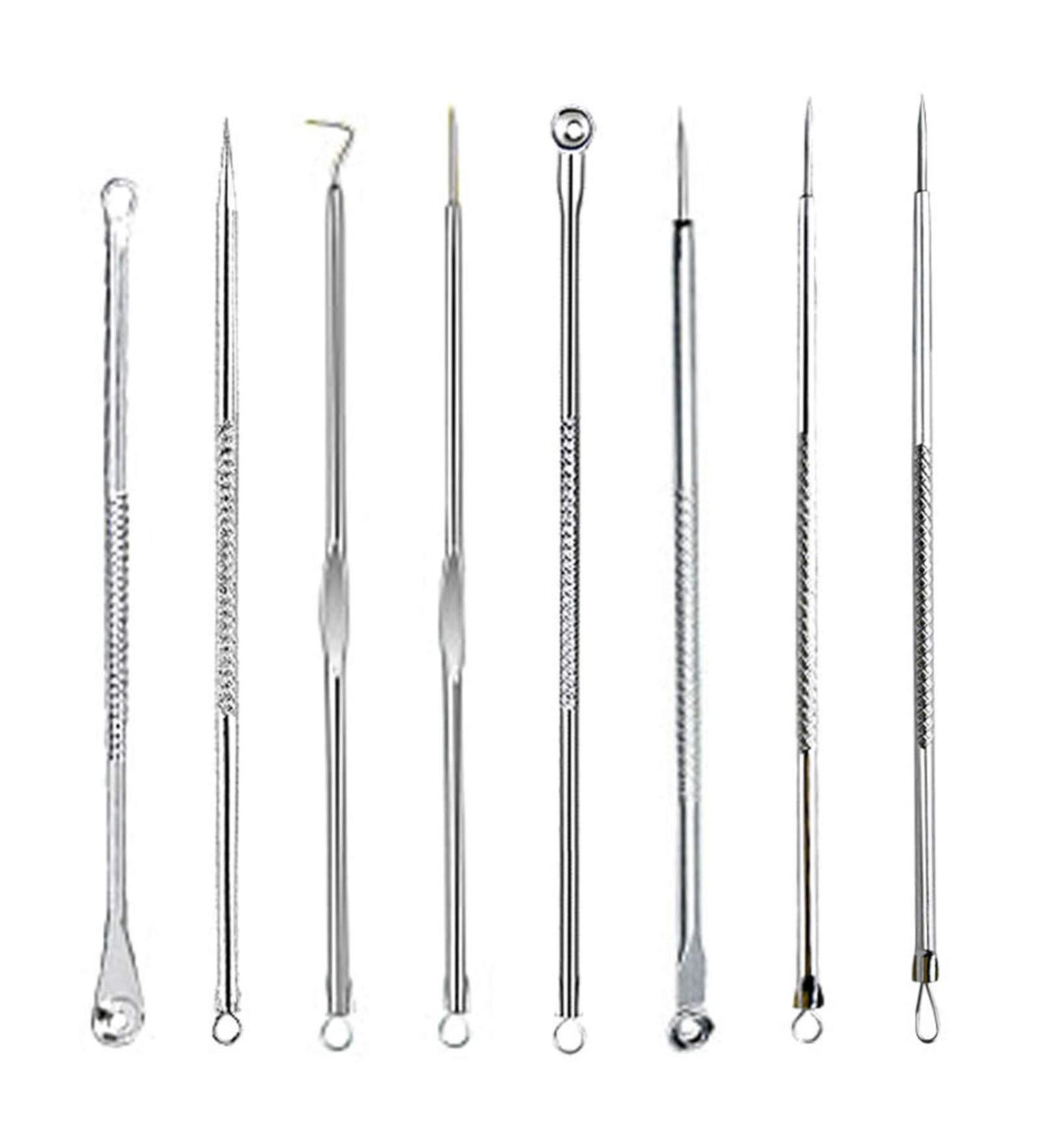 PARSMIC Blackhead Remover Kit - 8 PCS Stainless Steel Set for Acne Extraction - Buy Online on GoSupps.com