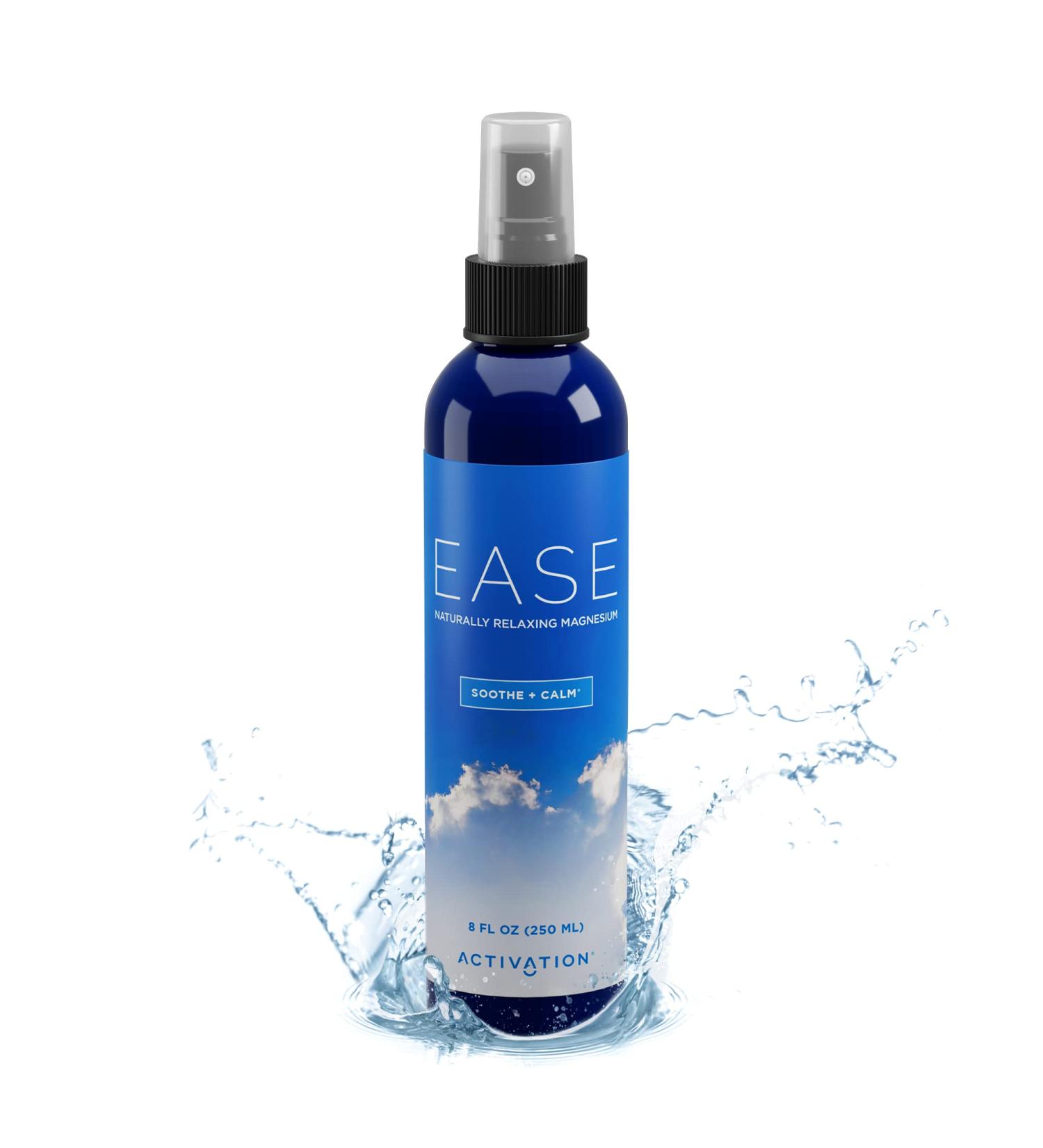 Activation Products Ease Magnesium Spray - Bioavailable Chloride for Pain Relief & Relaxation - 8 fl oz - Buy Online on GoSupps.com