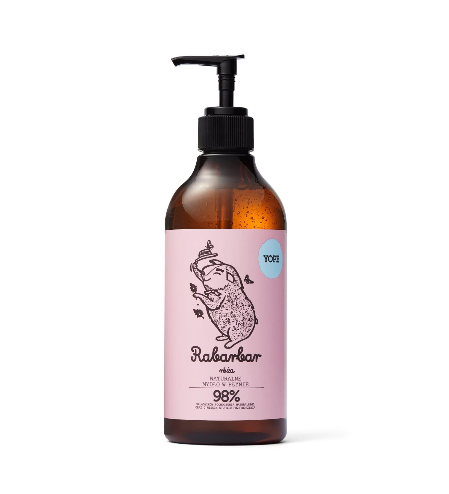  Yope YOPE Natural Hand Soap Rhubarb & Rose 500ml - Buy Online on GoSupps.com