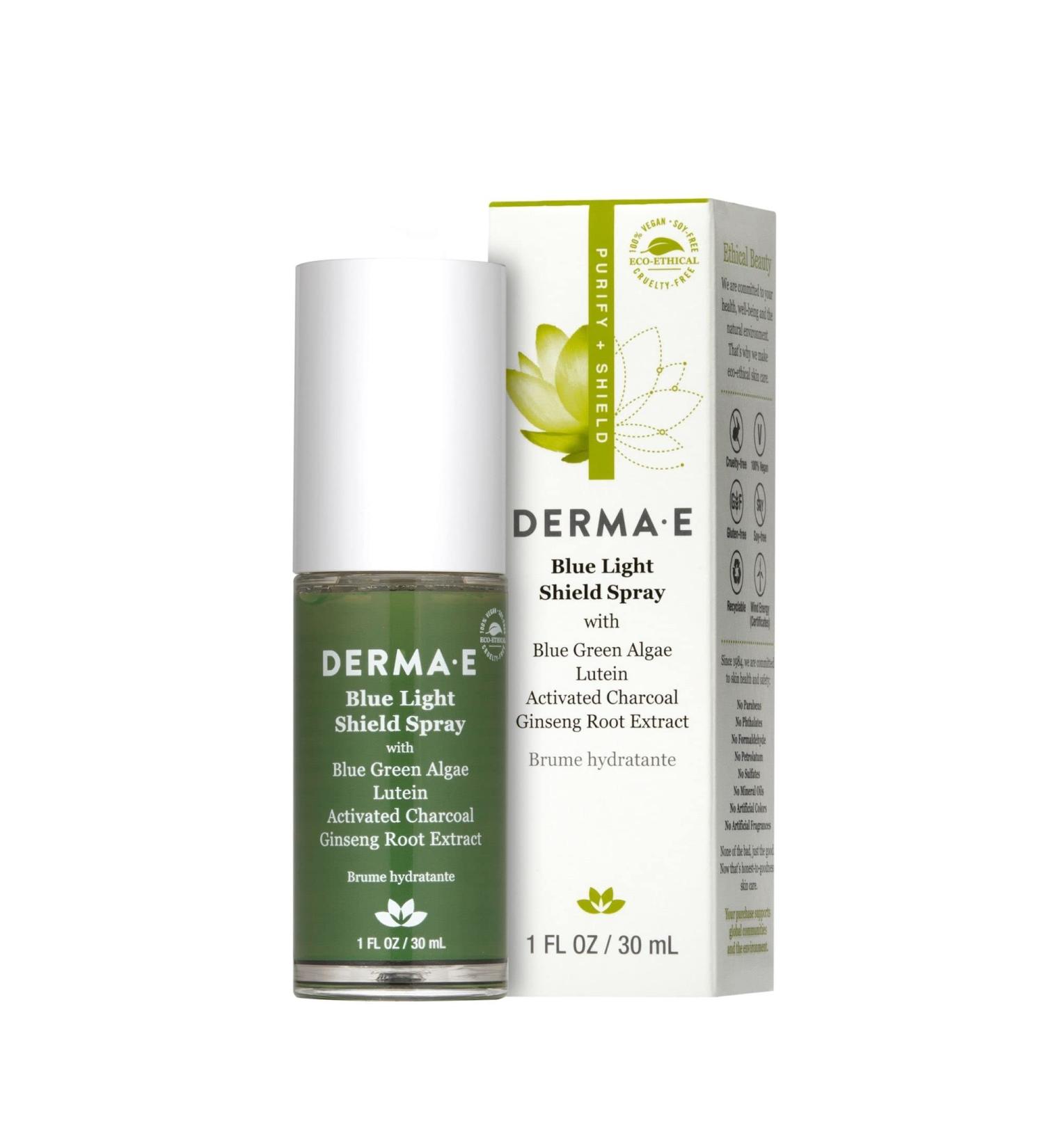 Derma E Blue Light Shield Spray 1 fl oz | Protect Skin from Blue Light Damage - Buy Online on GoSupps.com