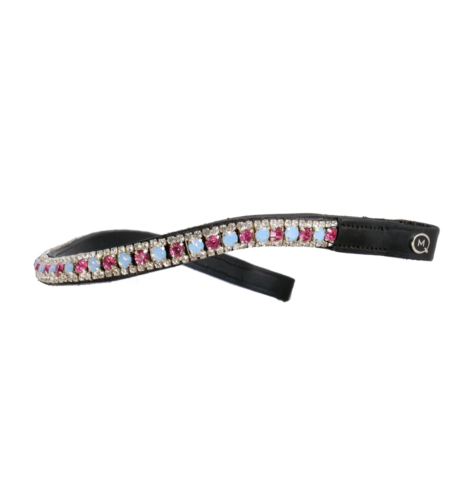 MiraQuine Browband Horse (Full/WB Pink/Blue) FULL/WB Pink/Blue