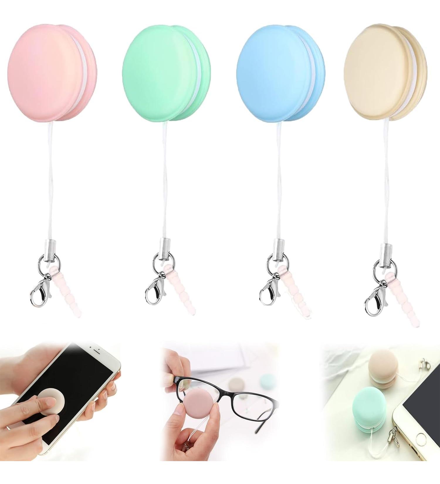 Phone Screen Cleaner Screen and Eyeglass Brush 2024 New Phone Screen Cleaner Mobile Phone Screen Wipe Creative Phone Screen Wipe Pendant Keychain (4pcs) - Buy Online on GoSupps.com