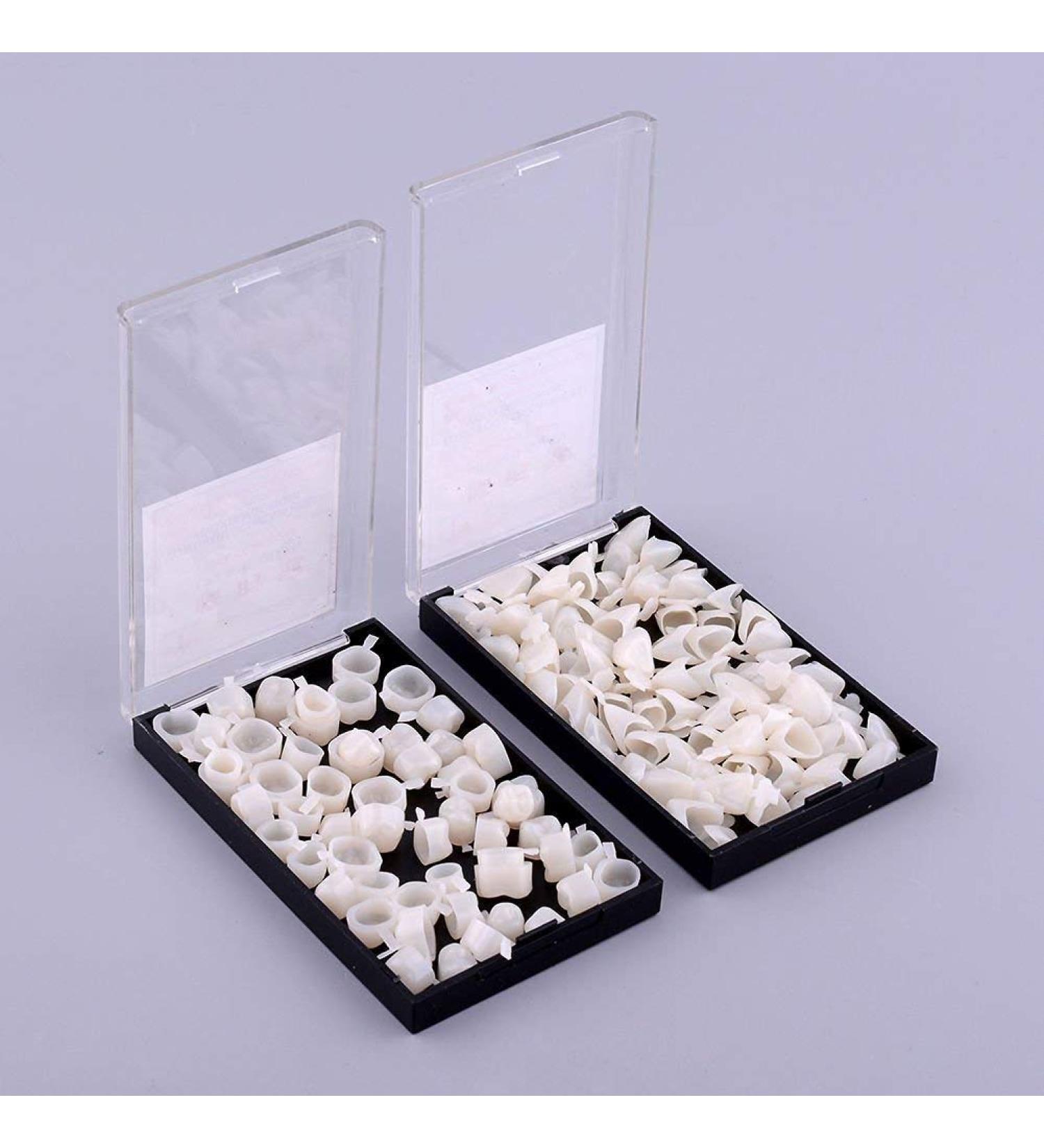 100 PCS Mixed Dental Temporary Crown Veneers - Anterior, Front & Back Molar Teeth - 50 of Each - Buy Online on GoSupps.com