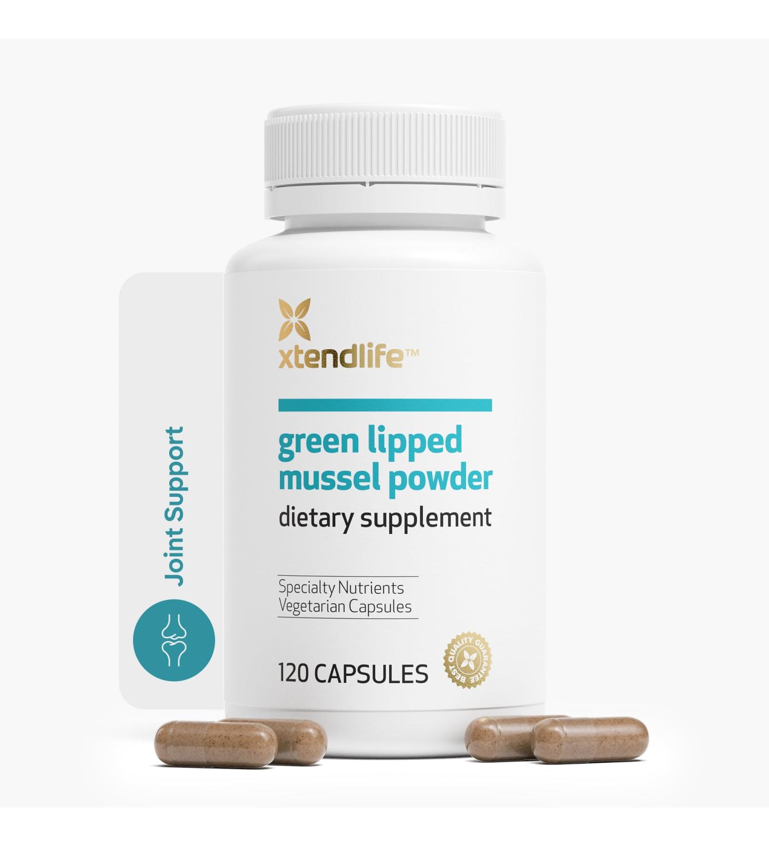 Xtend-Life | Green Lipped Mussel Powder | Extra Strength New Zealand Green Lipped Mussel 2400mg per Serving | for Joint Health & Inflammation Management | 120 Capsules (one Month Supply) 120 Count (Pack of 1) - Buy Online on GoSupps.com