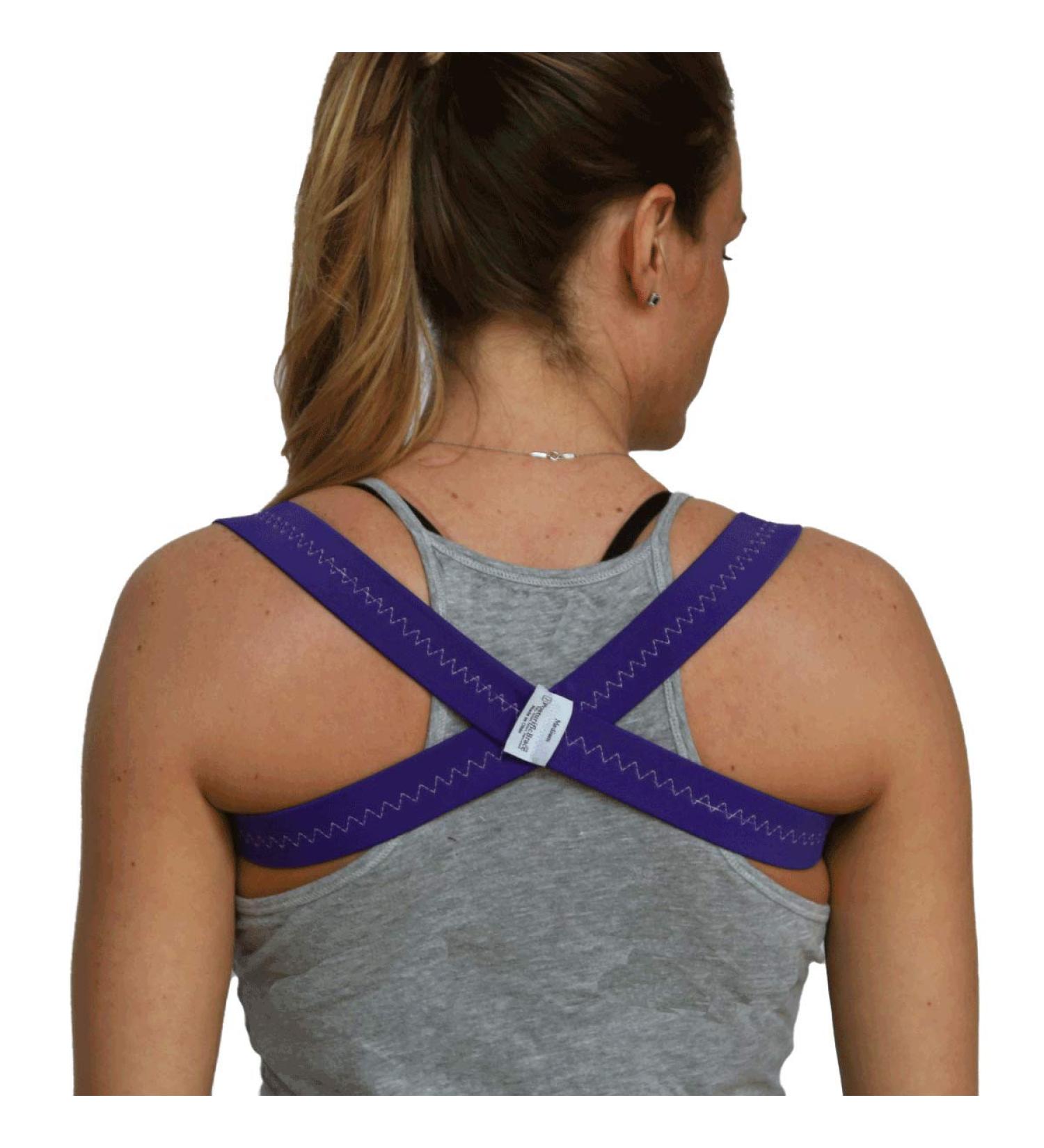 Posturific Purple Posture Brace Shoulder Support & Corrector - Made in USA by Chiropractor - Size Medium - Buy Online on GoSupps.com