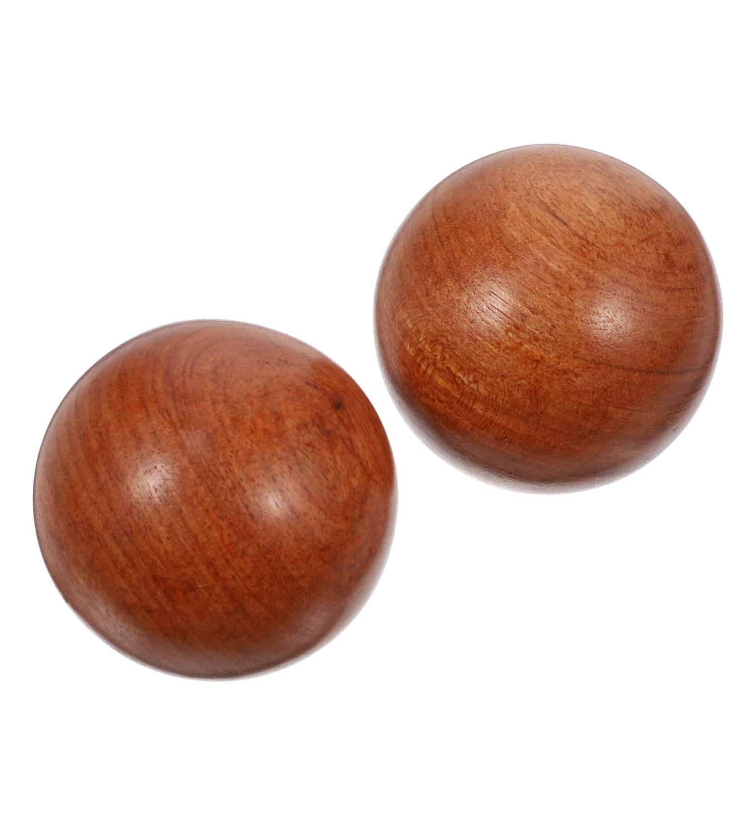 Shop OHPHCALL 2-Piece Health Ball Set | Vintage Wooden Massage Balls for Stress Relief & Exercise | Handmill Handballs & Foam Rollers - Buy Online on GoSupps.com
