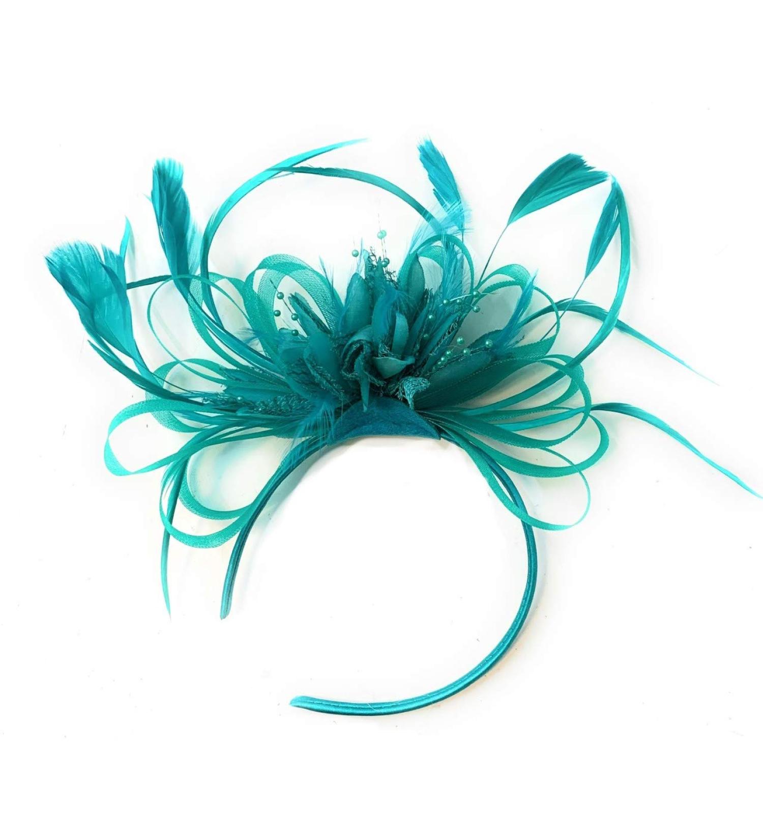 Caprilite hair band blue -green one size