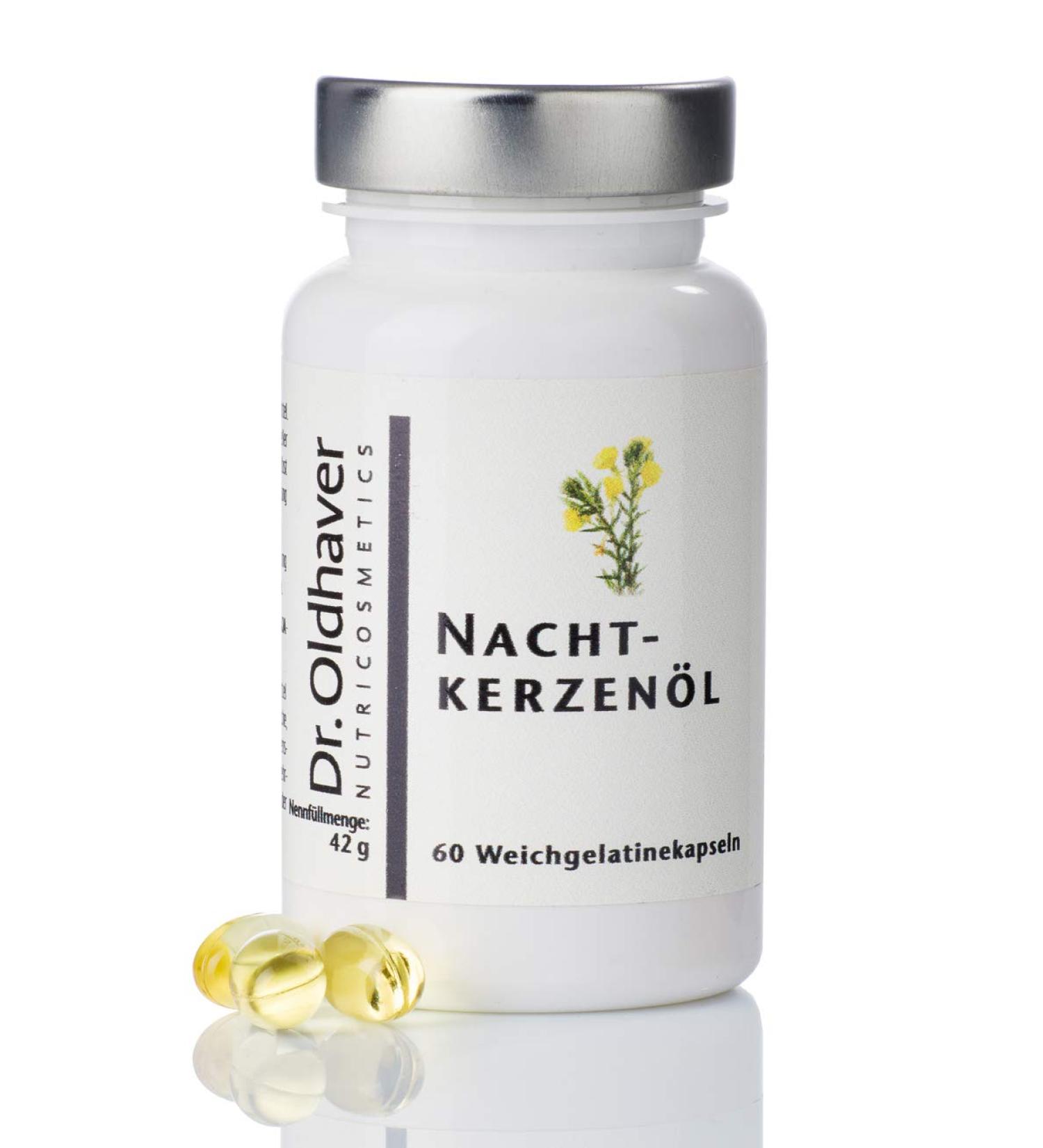 Dr. Oldhaver Night Candle Oil 500mg - 60 Capsules | High Gamma-Linolenic Acid for Beautiful Soft & Smooth Skin | Premium Quality - Buy Online on GoSupps.com