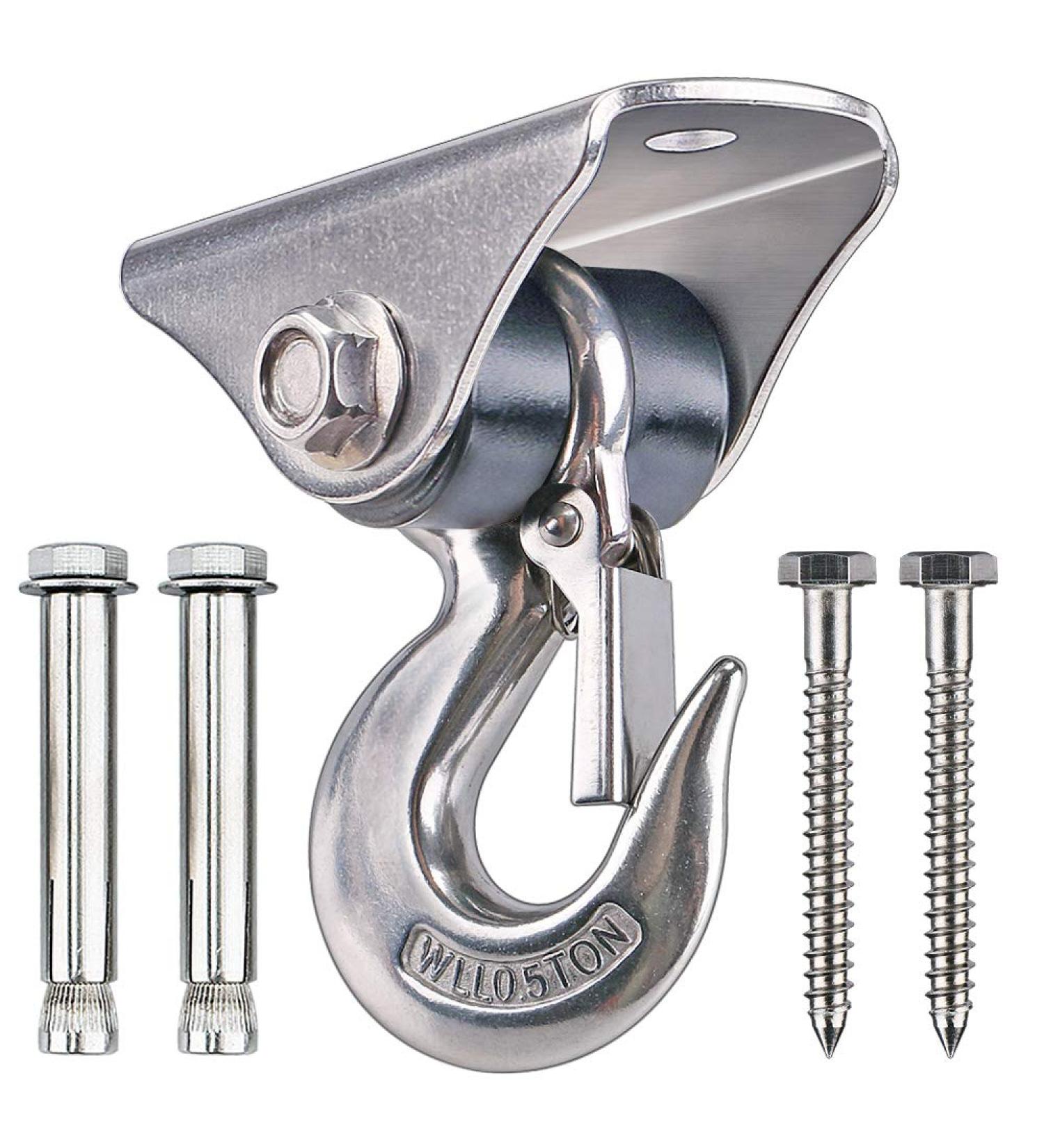 304 Stainless Steel Swing Hangers - 1800LB Capacity For Porch Swings & Hammock Chairs