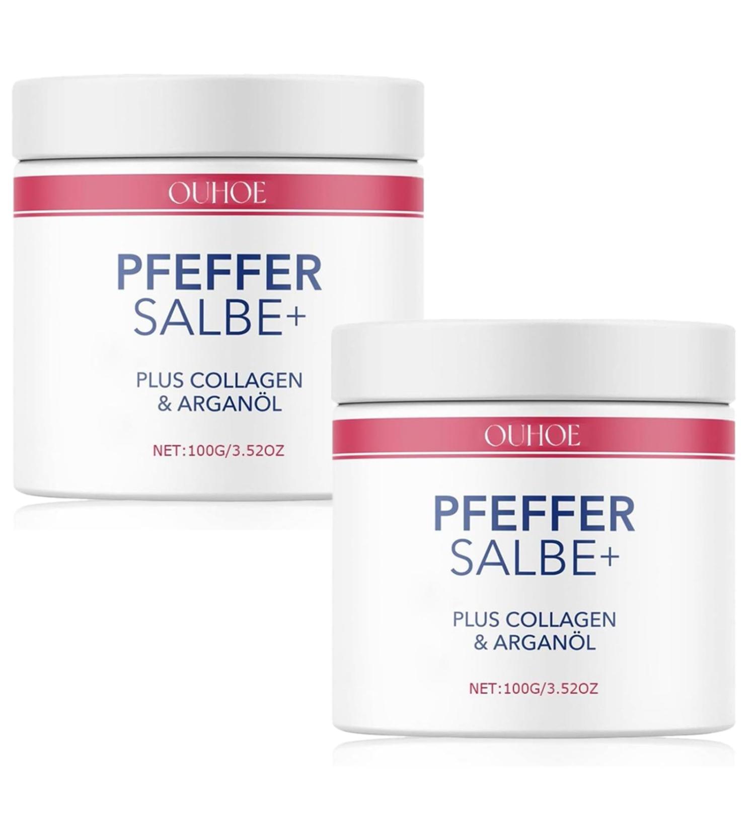Pepper Ointment for Browning - Active Rich Formula with Collagen & Argan Oil - 100ml (2PCS) - Enhance Skin Vitality - Buy Online on GoSupps.com